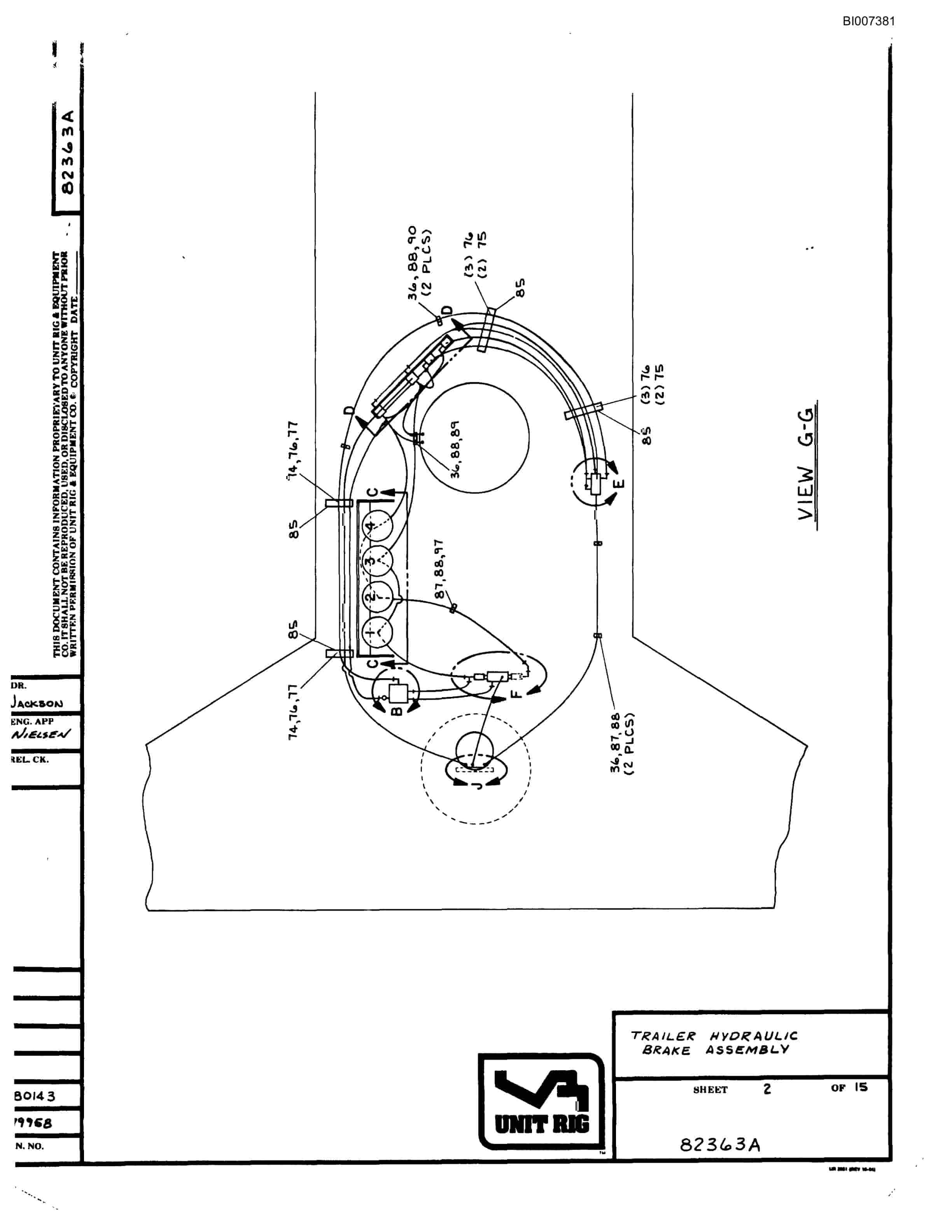 Bucyrus BD-270 Parts Catalog BI007381-2