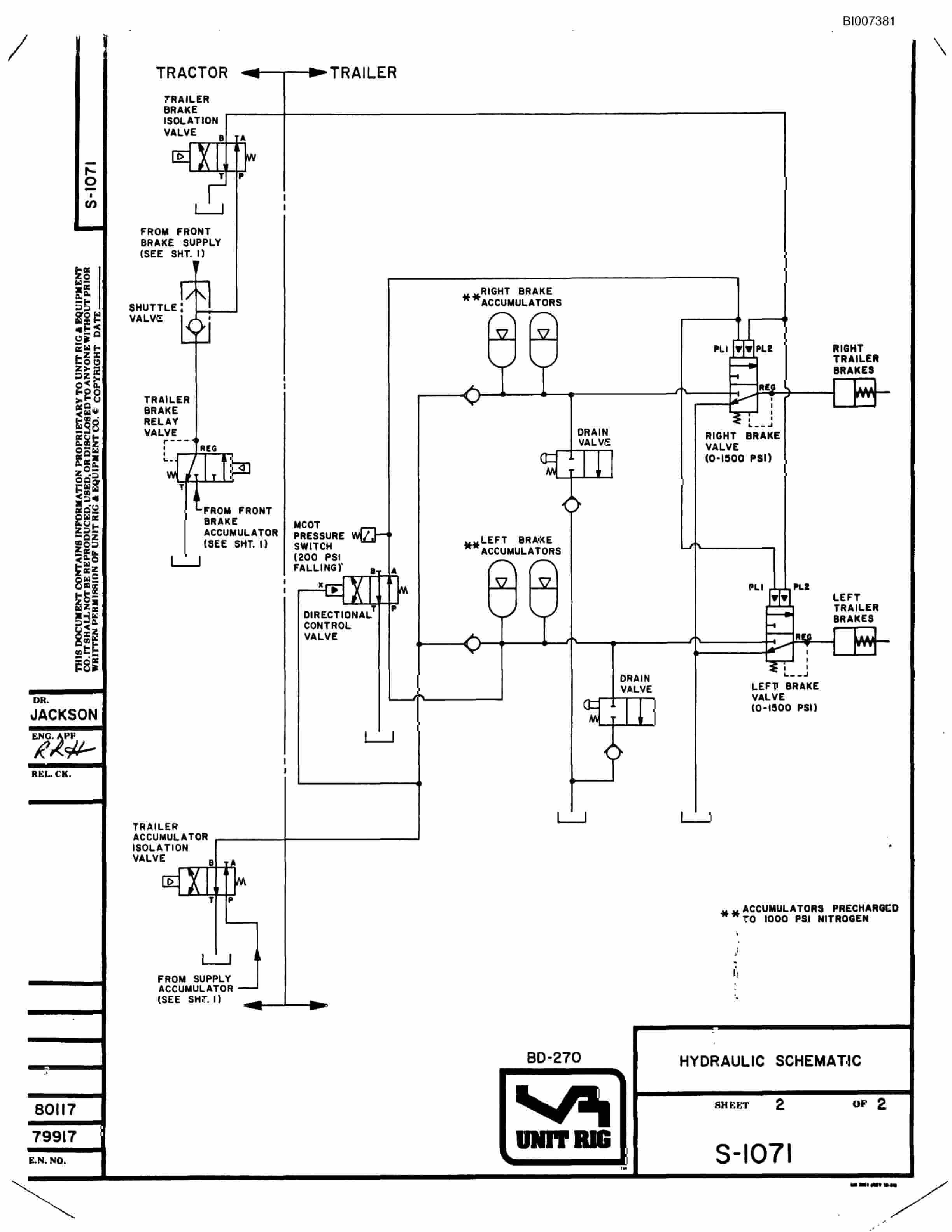 Bucyrus BD-270 Parts Catalog BI007381-5