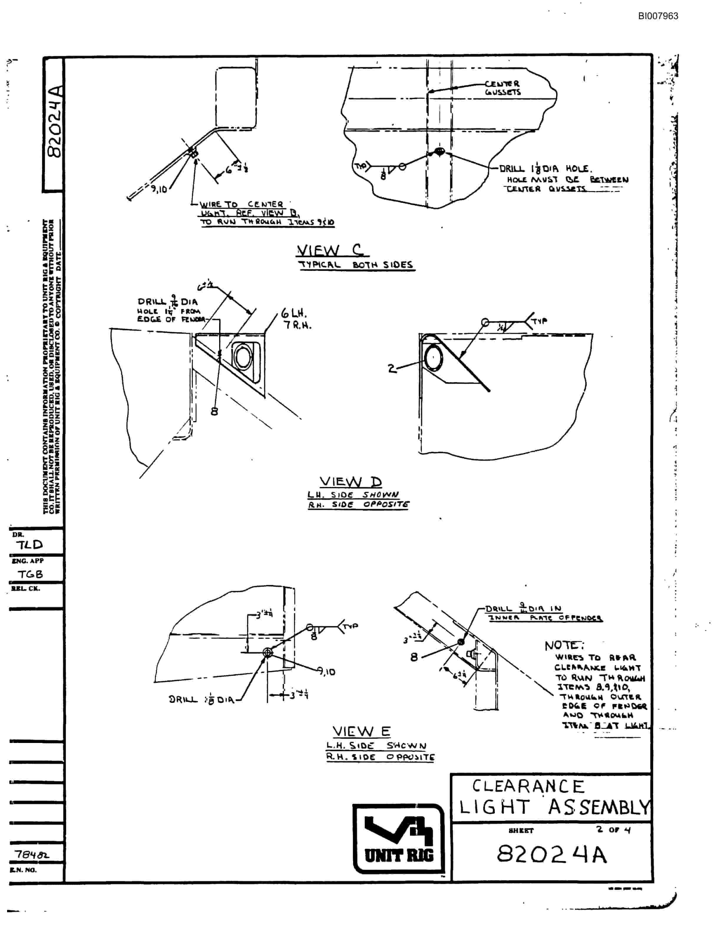 Bucyrus BD-270 Parts Catalog BI007963-5