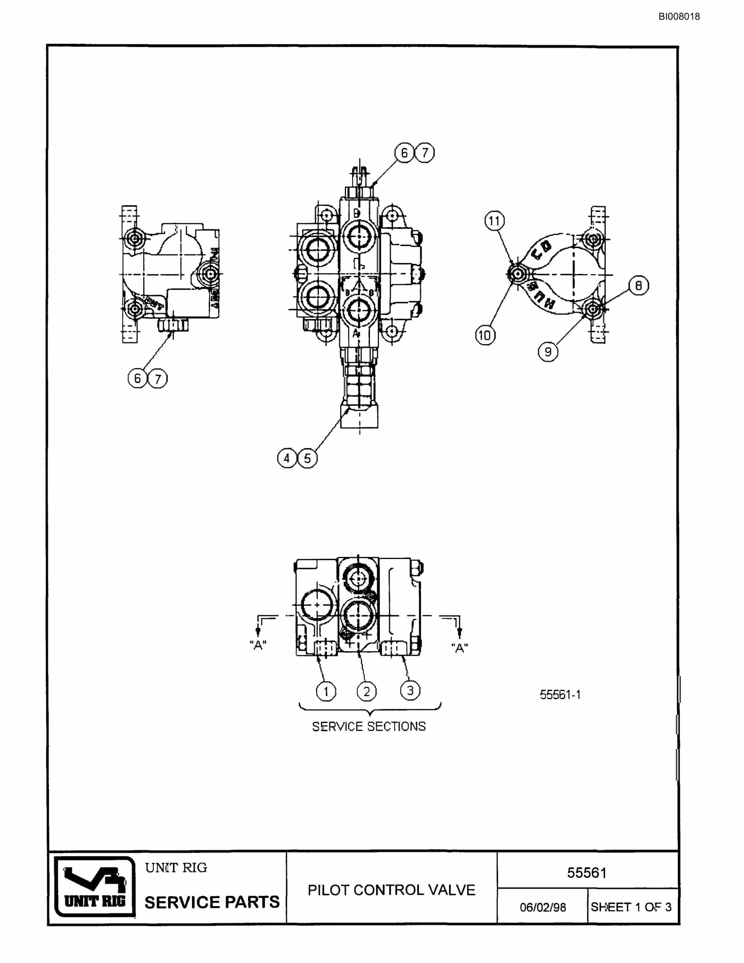 Bucyrus BD-270 Parts Catalog BI008018-4