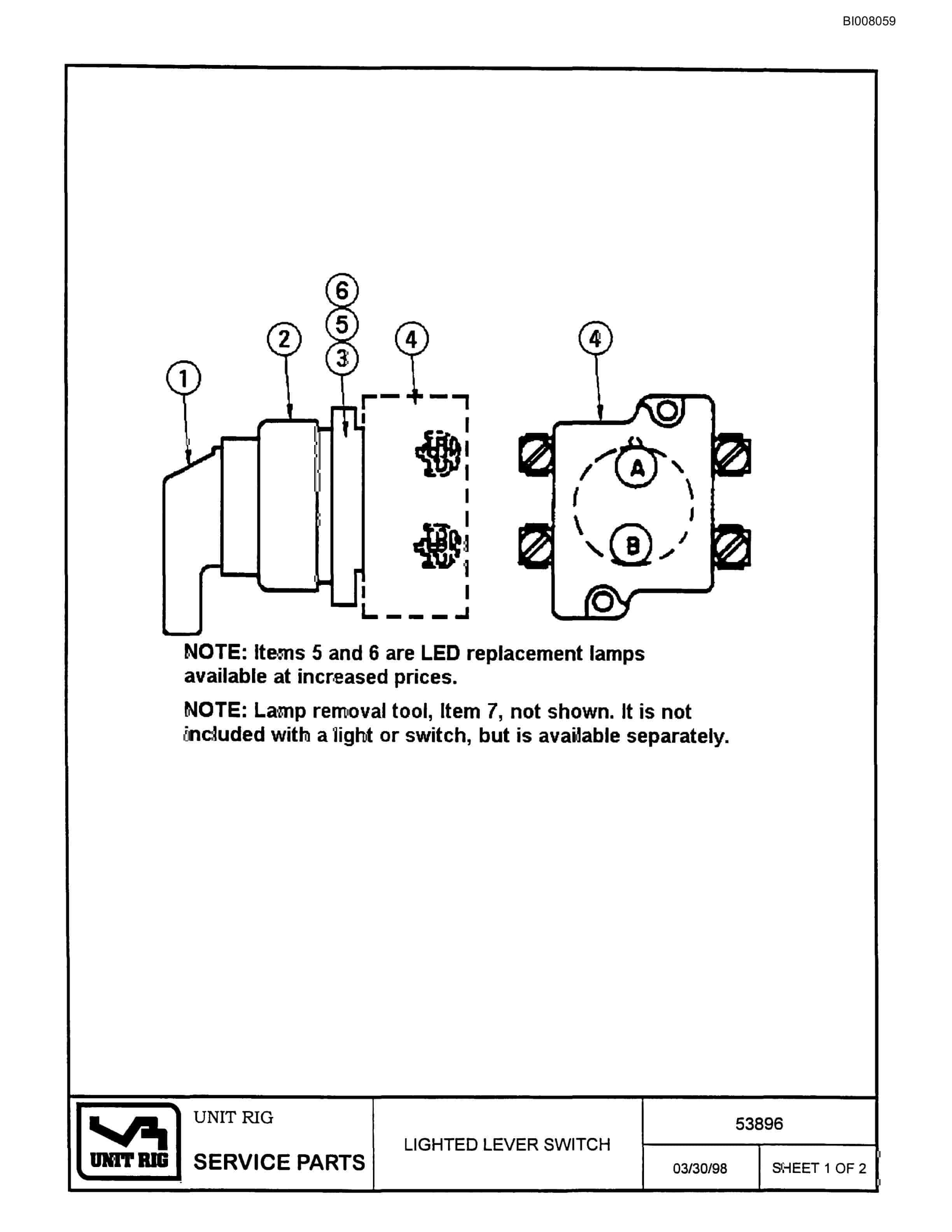 Bucyrus BD-270 Parts Catalog BI008059-3