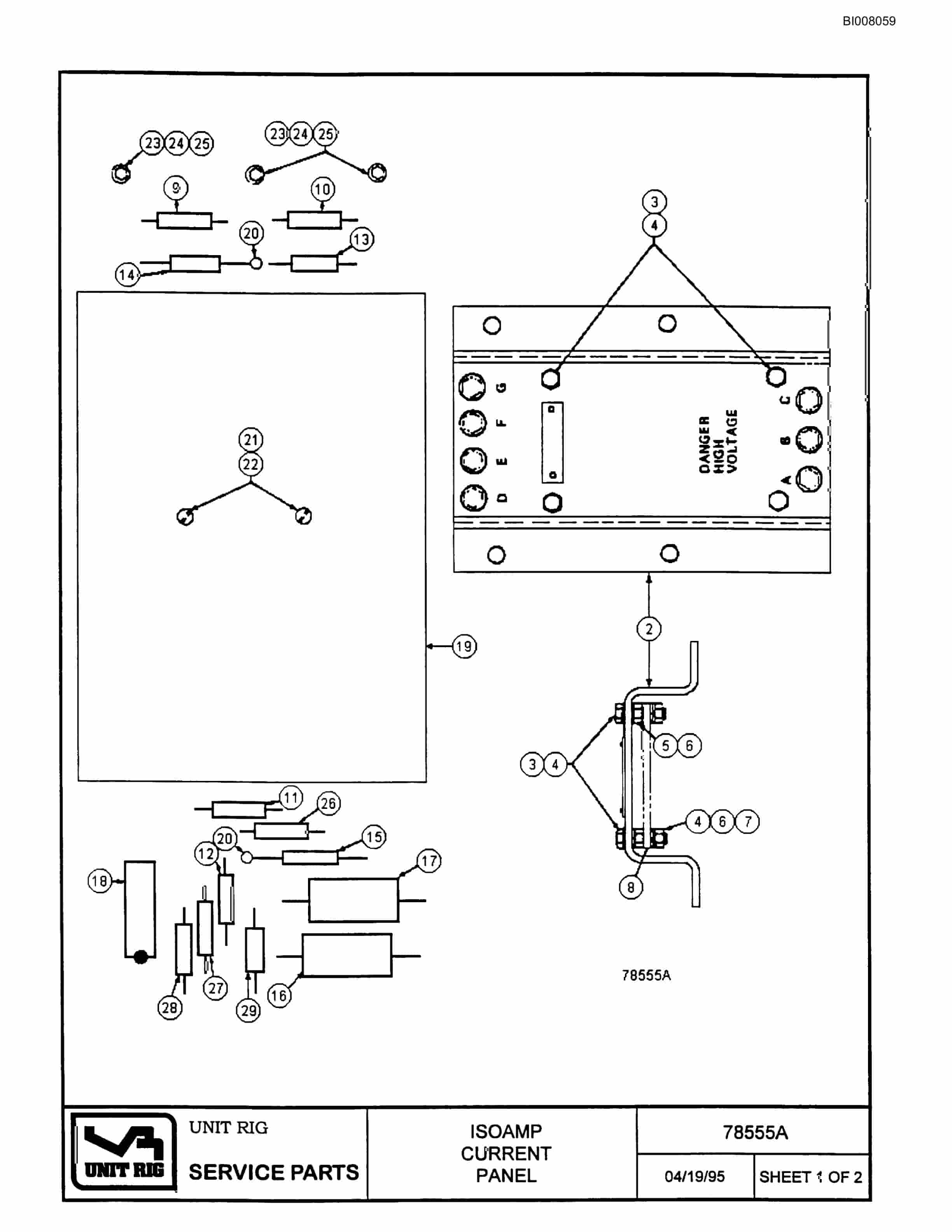 Bucyrus BD-270 Parts Catalog BI008059-5