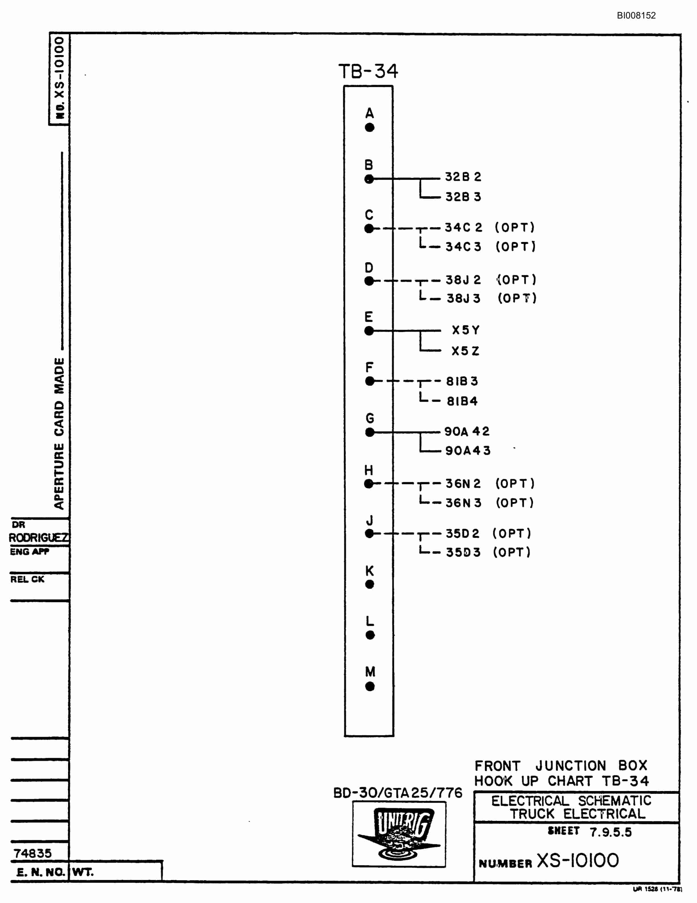 Bucyrus BD-30 Assembly Parts Catalog BI008152-5