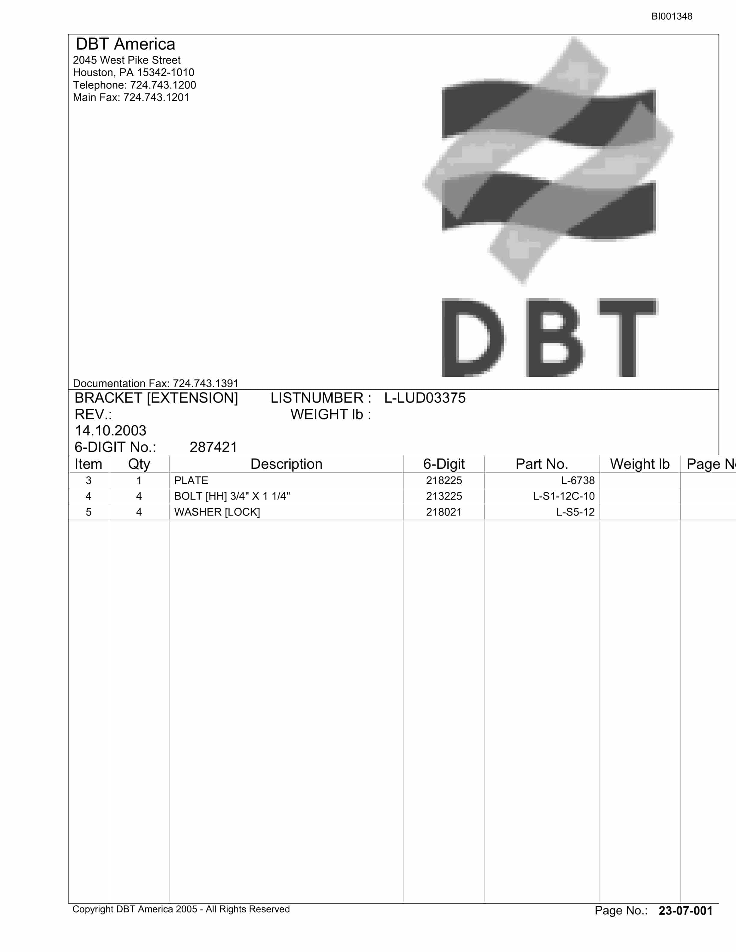 Bucyrus Belt Drive American Rock Salt Company Parts Catalog BI001348-5