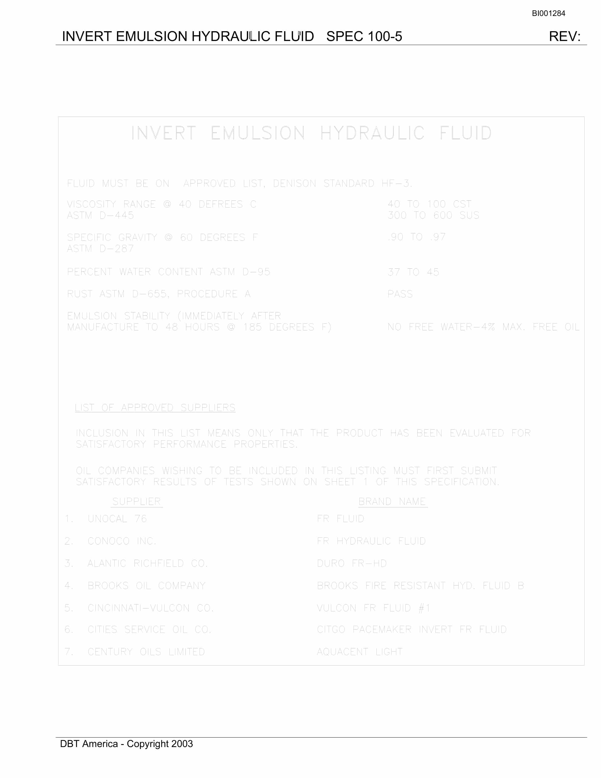 Bucyrus Belt System KMM And K Joint Venture Parts Catalog BI001284-4