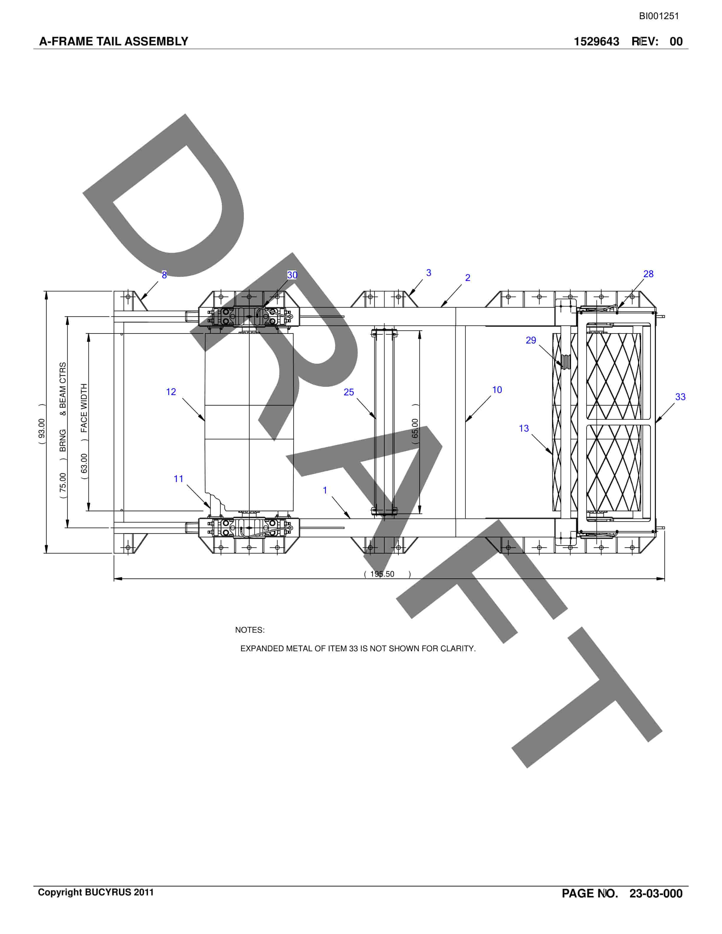 Bucyrus Belt System Parts And Service Manual BI001251-4