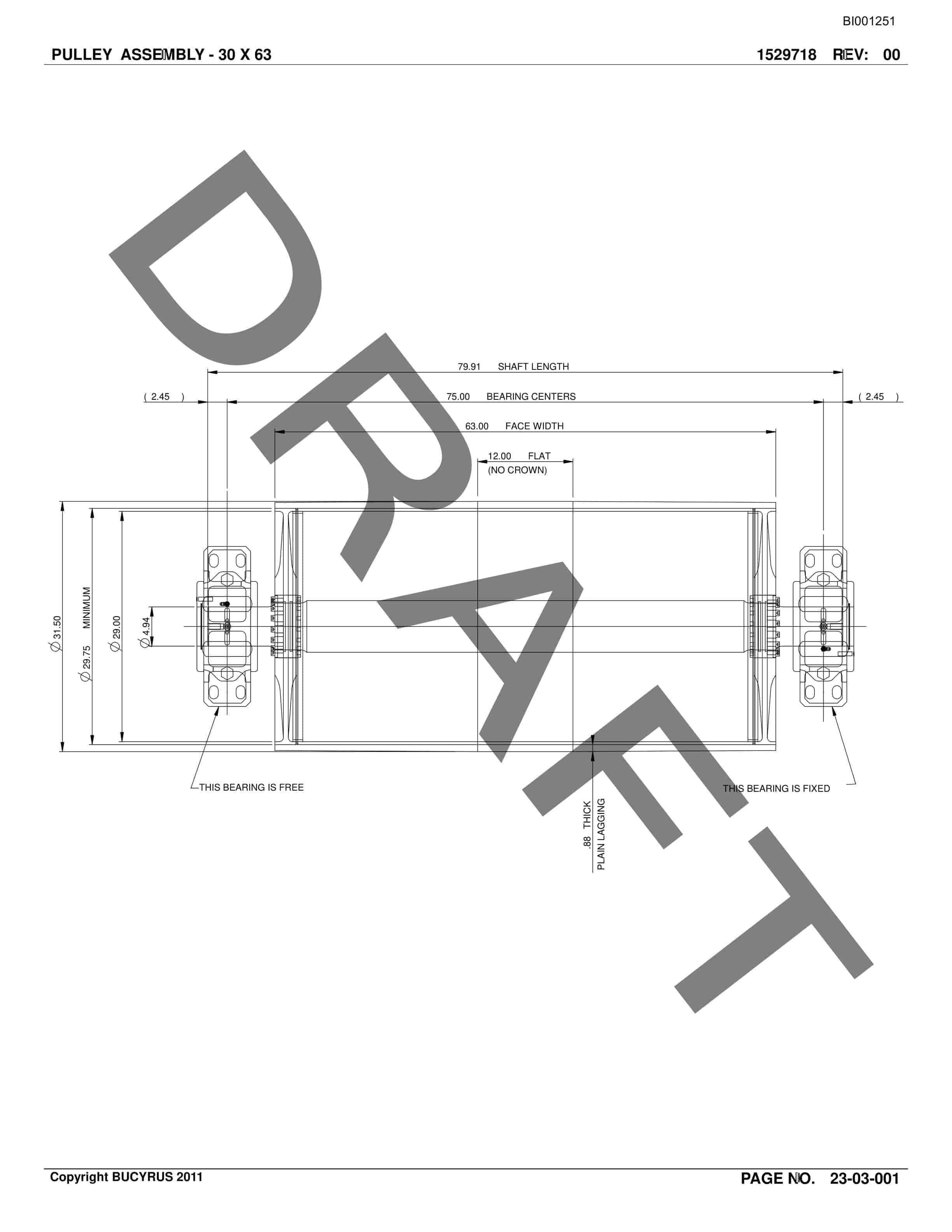 Bucyrus Belt System Parts And Service Manual BI001251-5