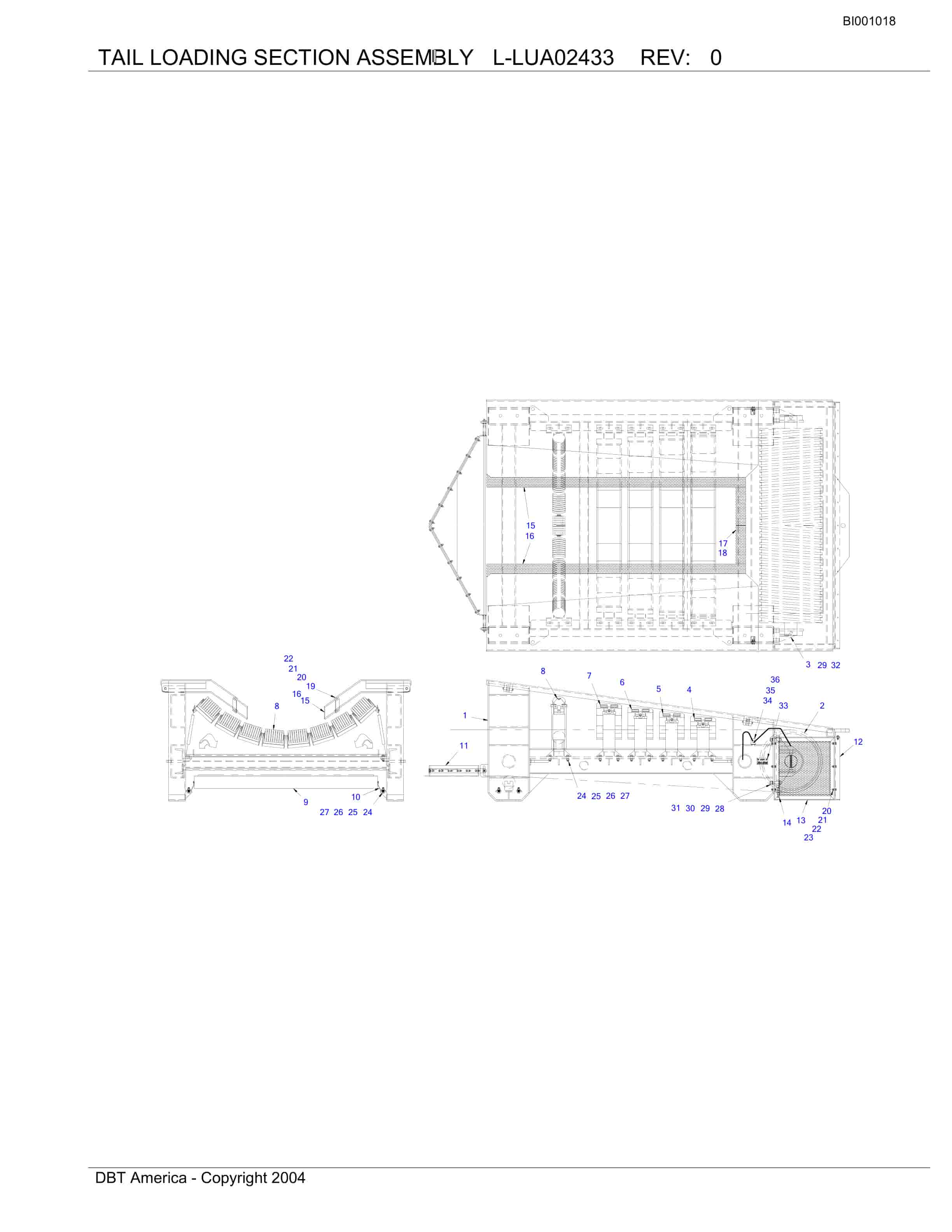 Bucyrus Belt System Parts Catalog BI001018-4