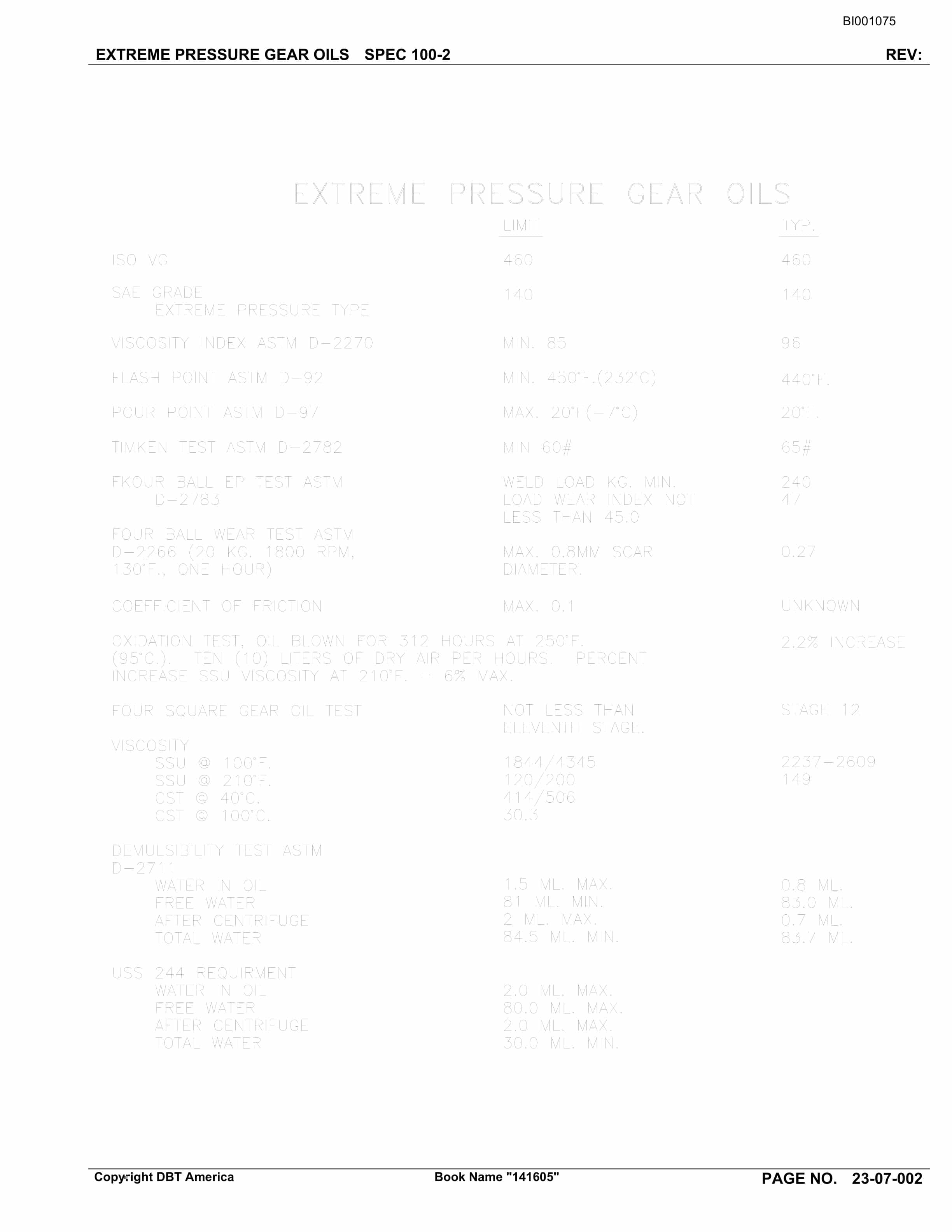 Bucyrus Belt System Parts Catalog BI001075-4