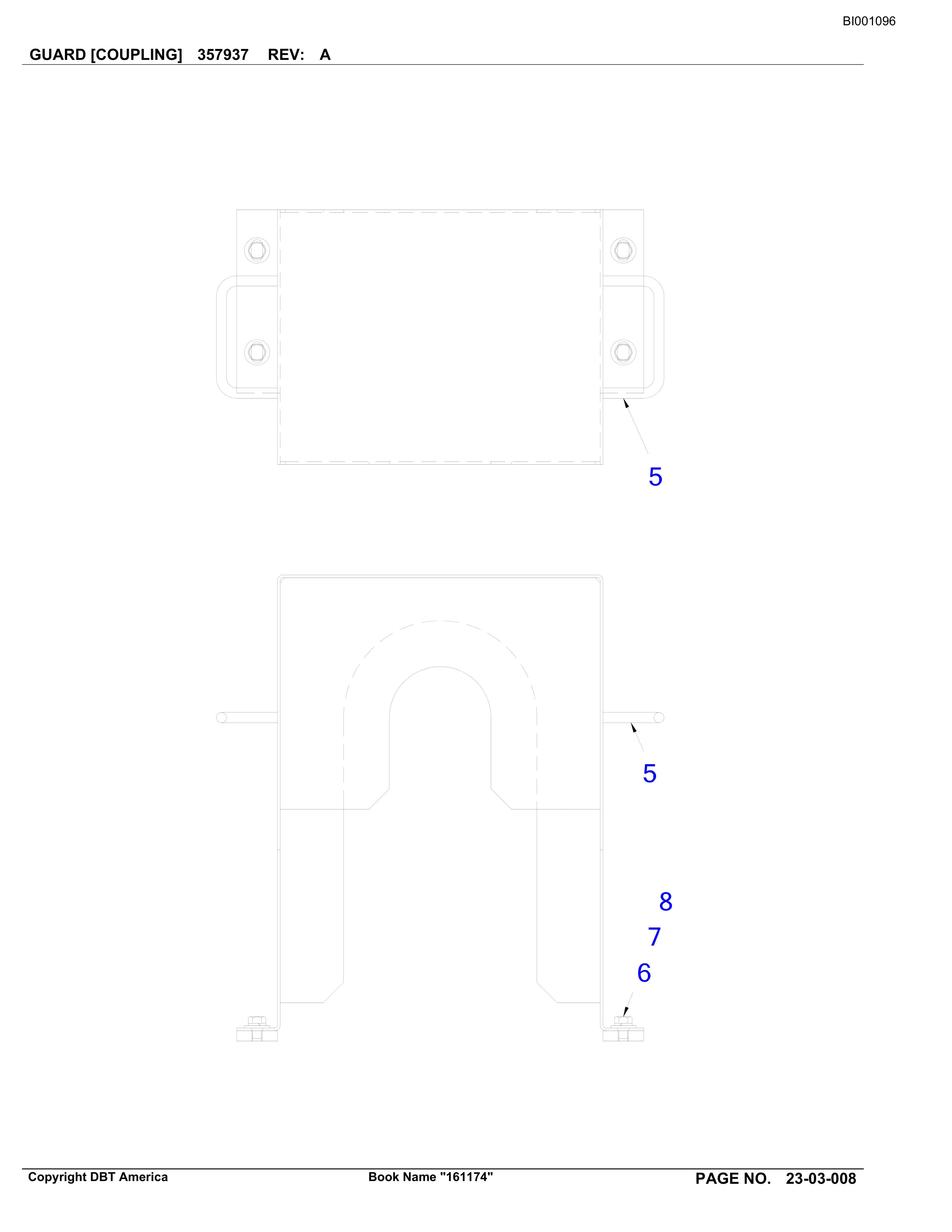 Bucyrus Belt System Parts Catalog BI001096-2
