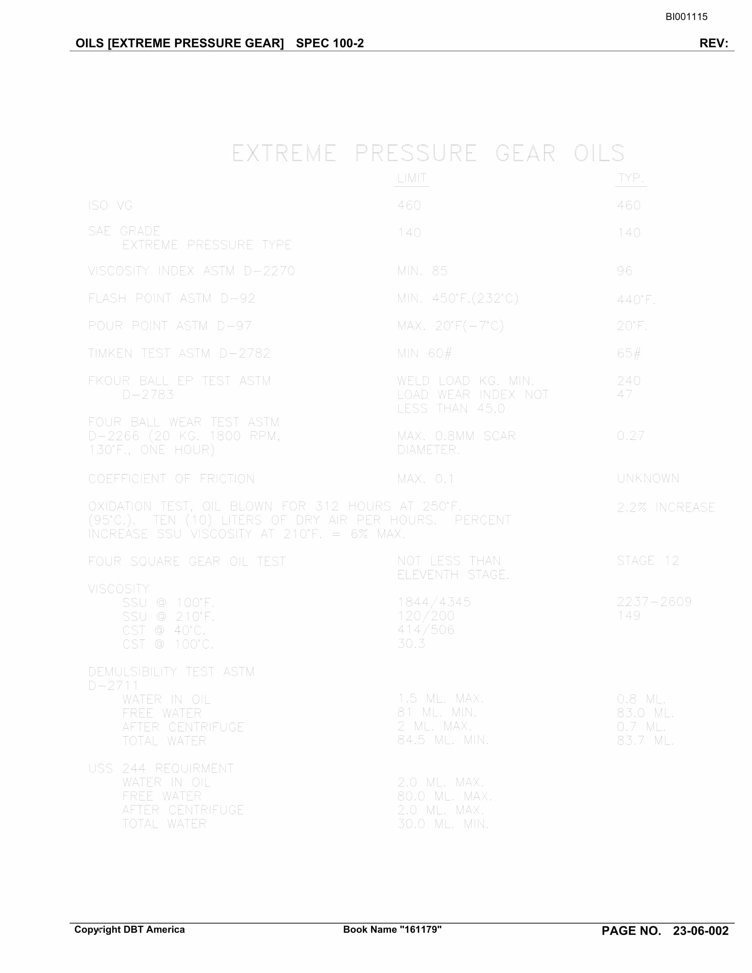 Bucyrus Belt System Parts Catalog BI001115-4