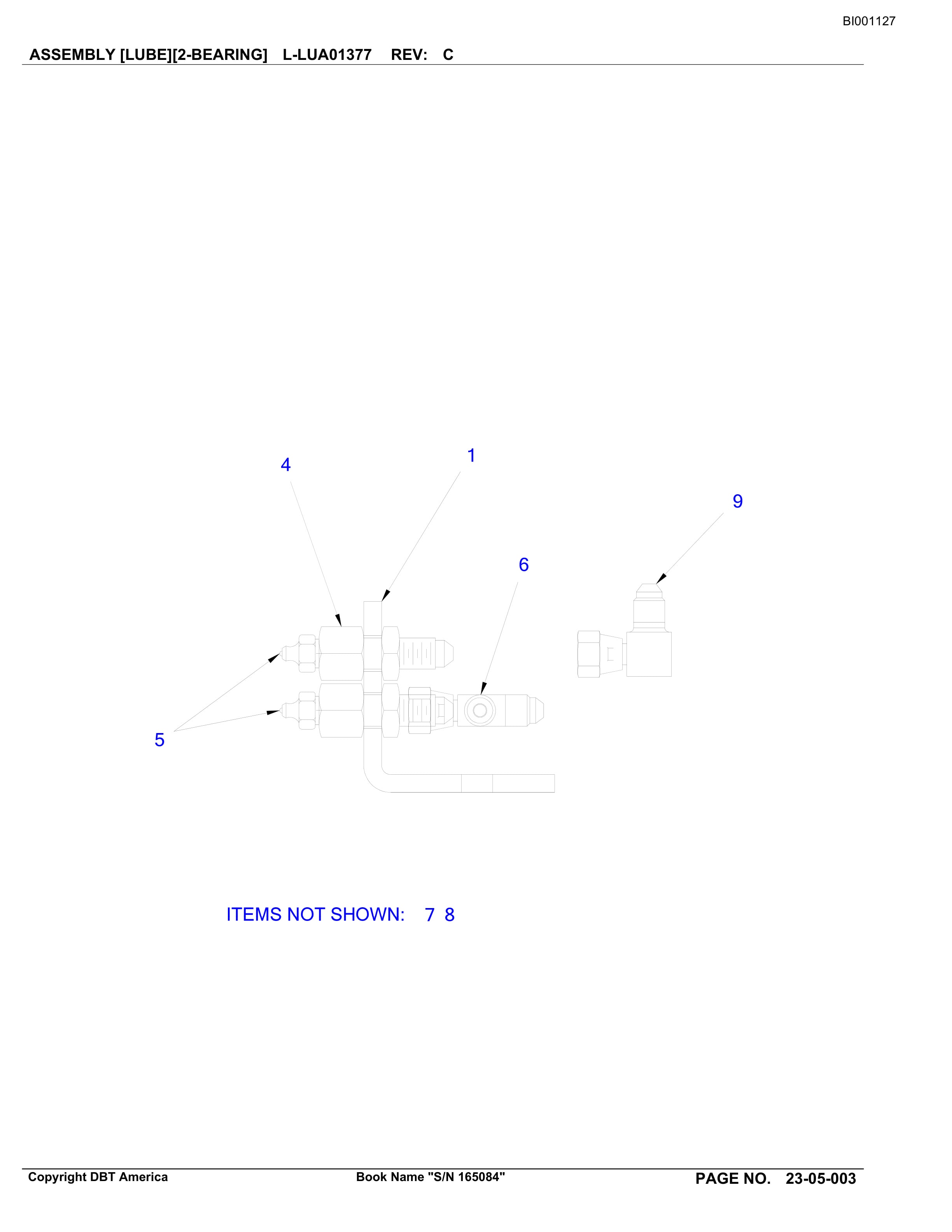 Bucyrus Belt System Parts Catalog BI001127-2
