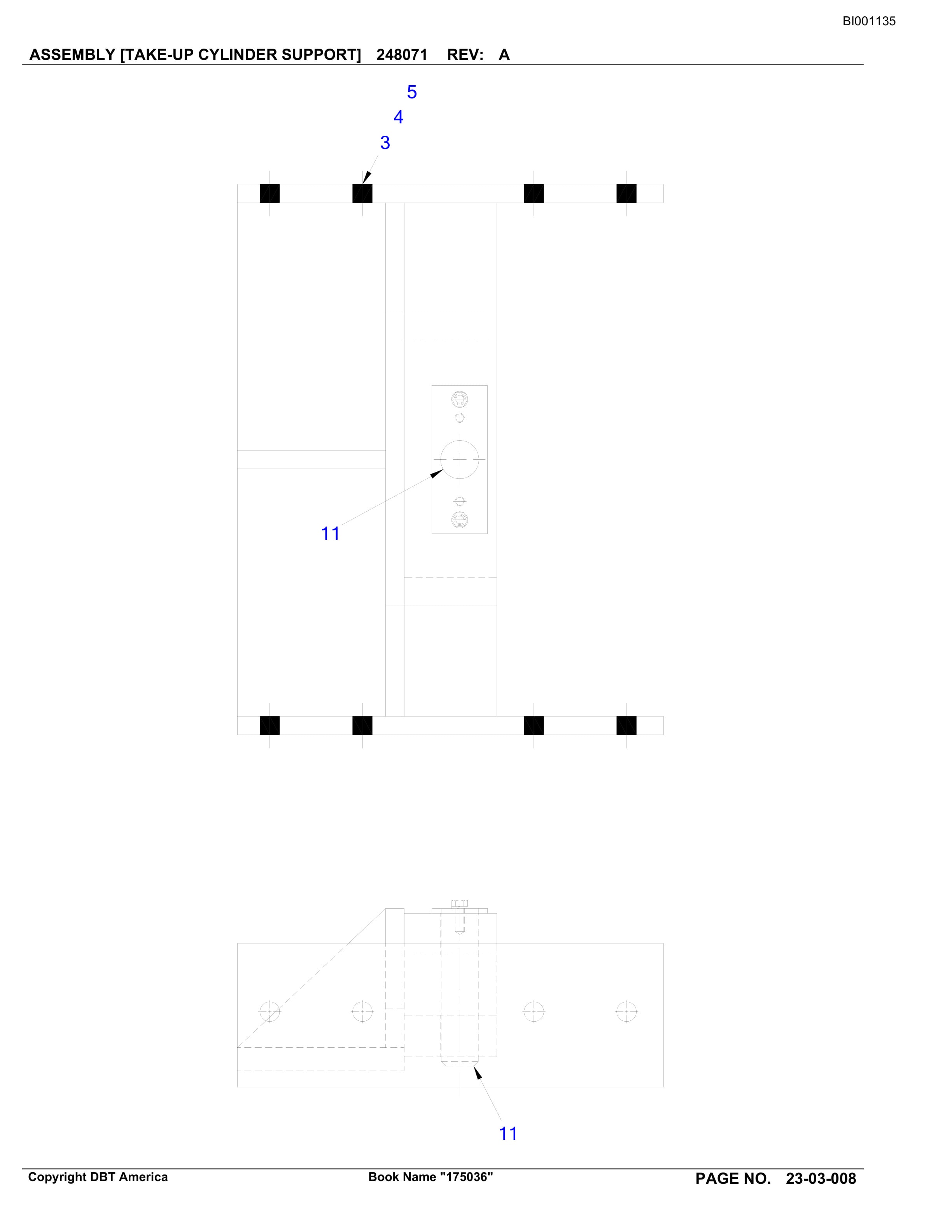 Bucyrus Belt System Parts Catalog BI001135-2