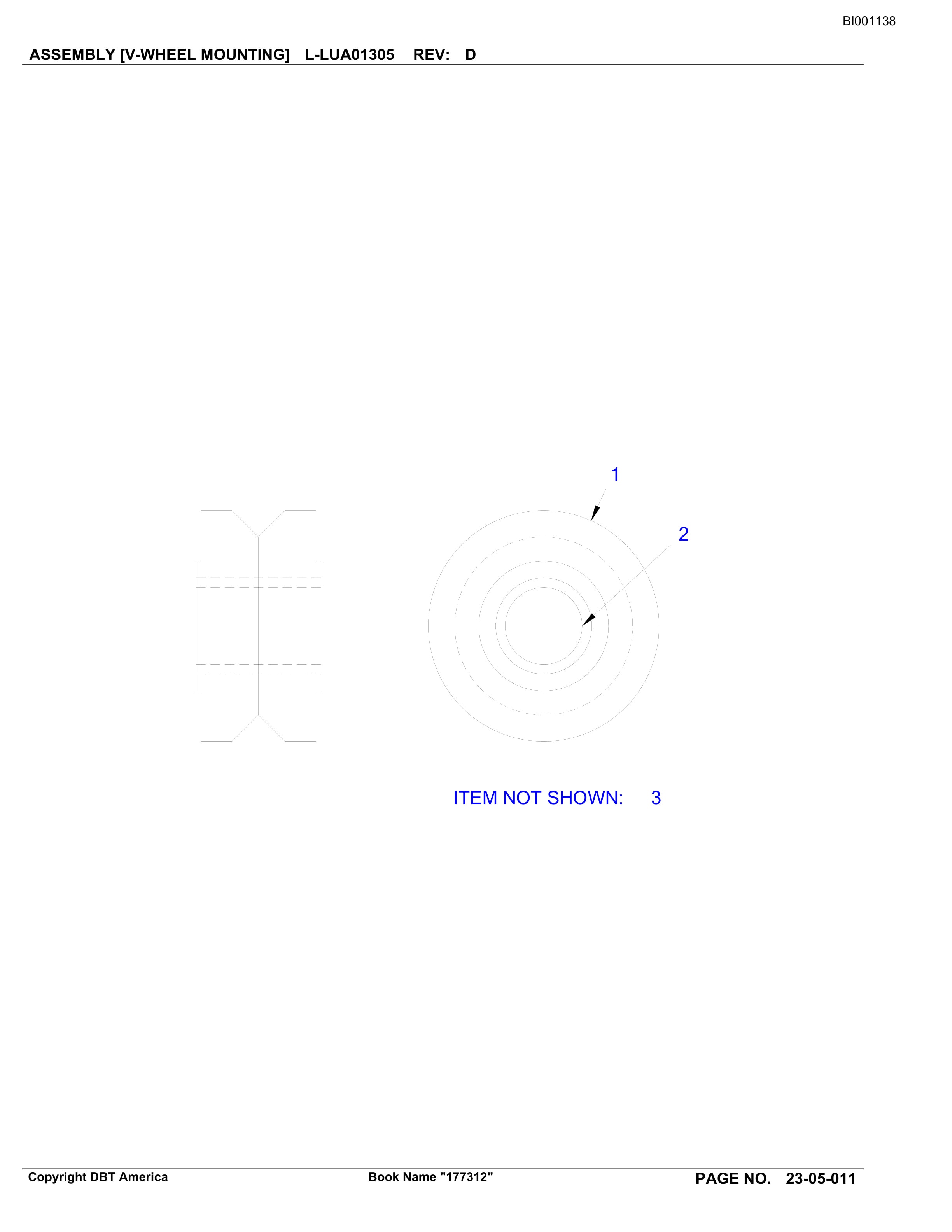 Bucyrus Belt System Parts Catalog BI001138-2
