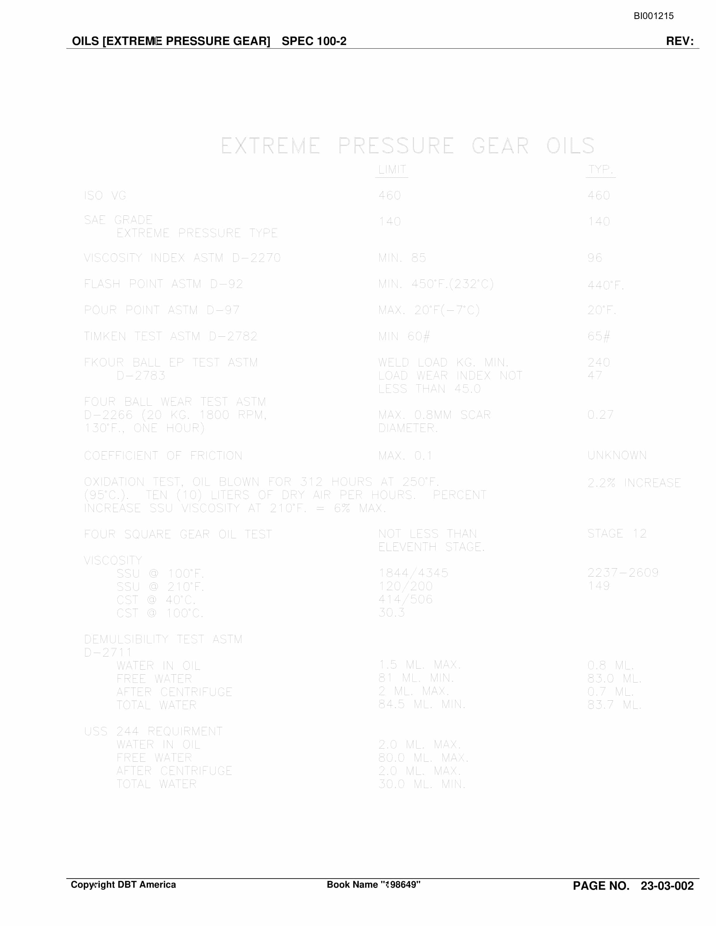 Bucyrus Belt System Parts Catalog BI001215-2