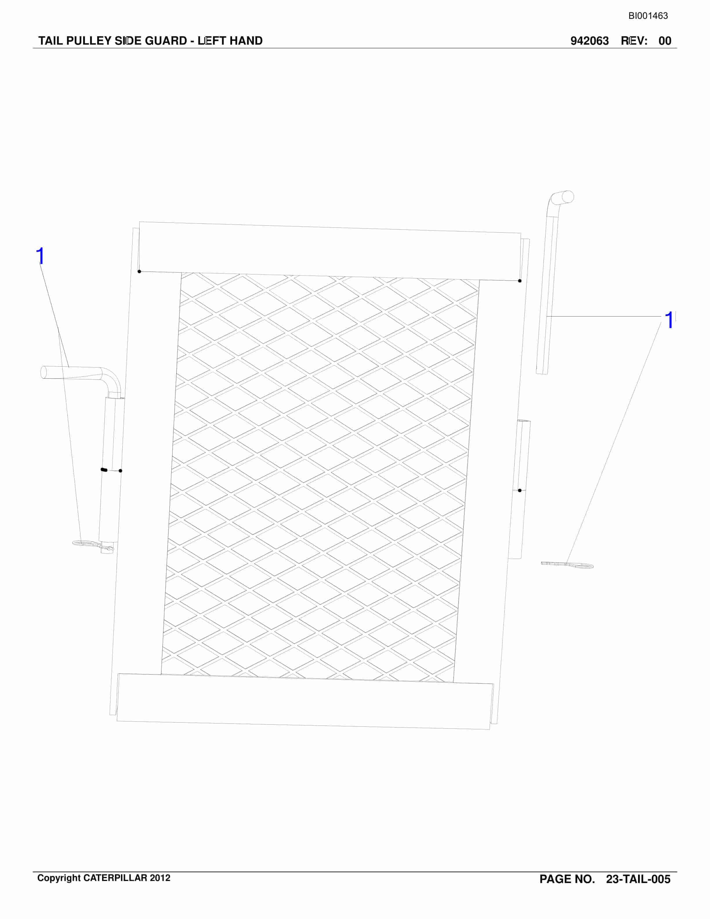 Bucyrus Belt System Parts Catalog BI001463-5