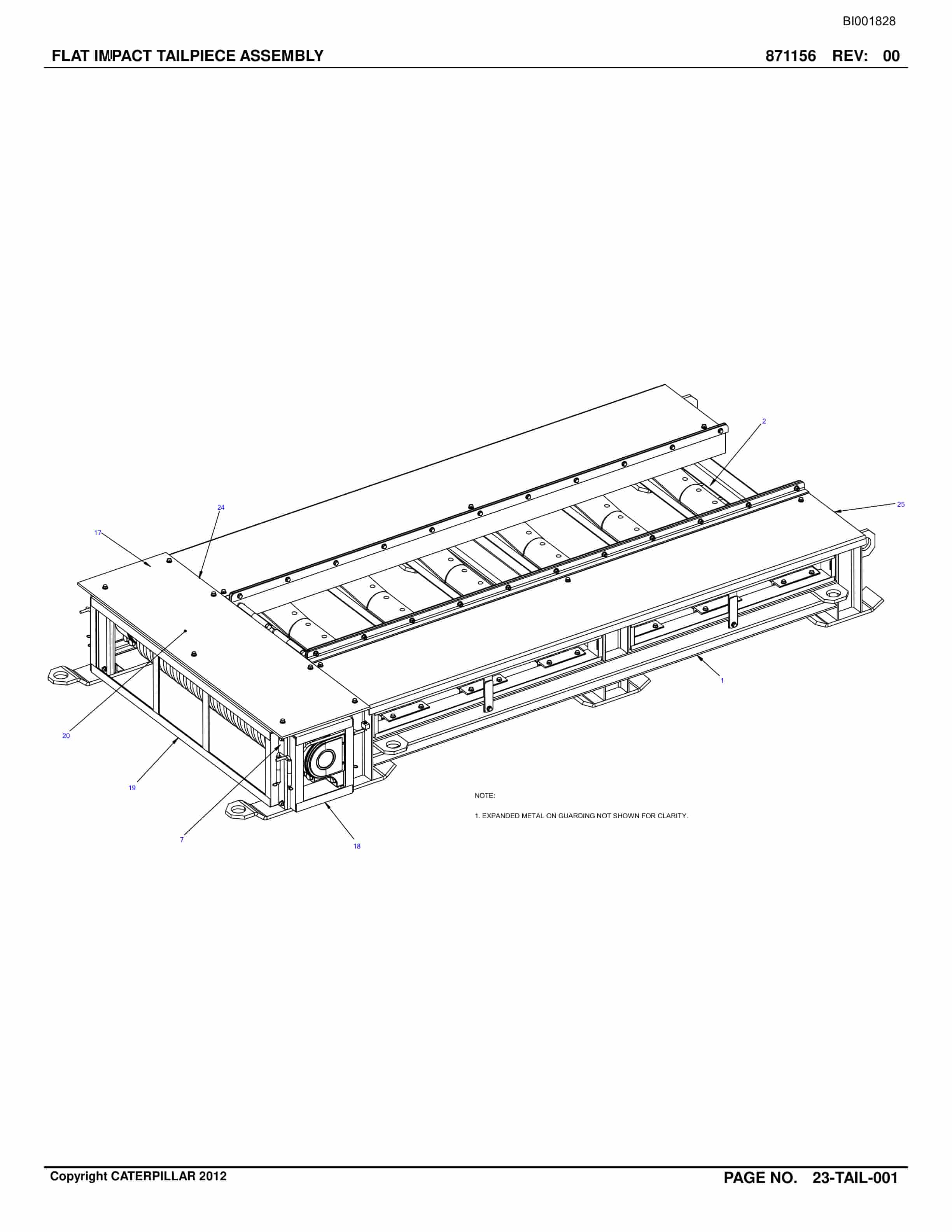 Bucyrus Belt System Parts Catalog BI001828-4