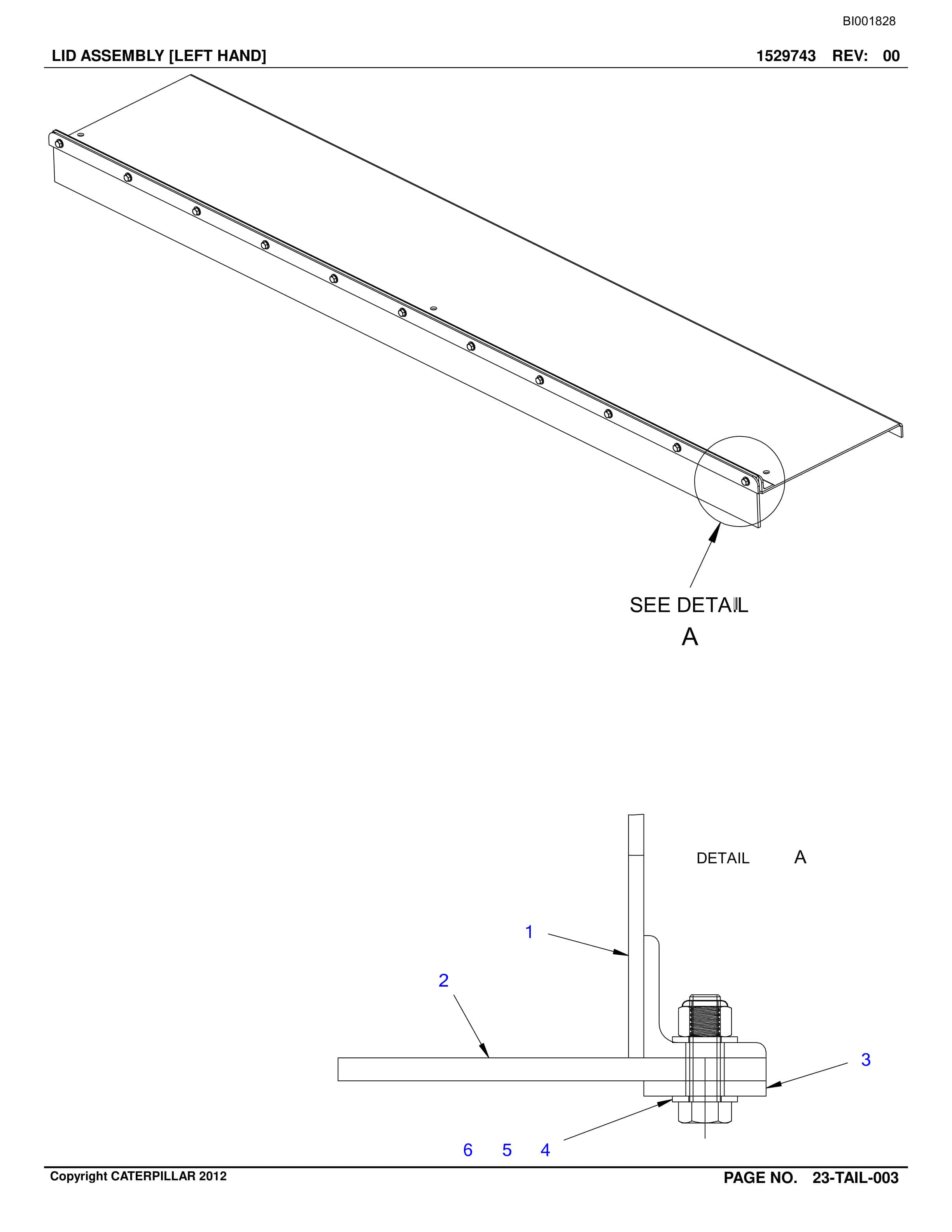 Bucyrus Belt System Parts Catalog BI001828-5