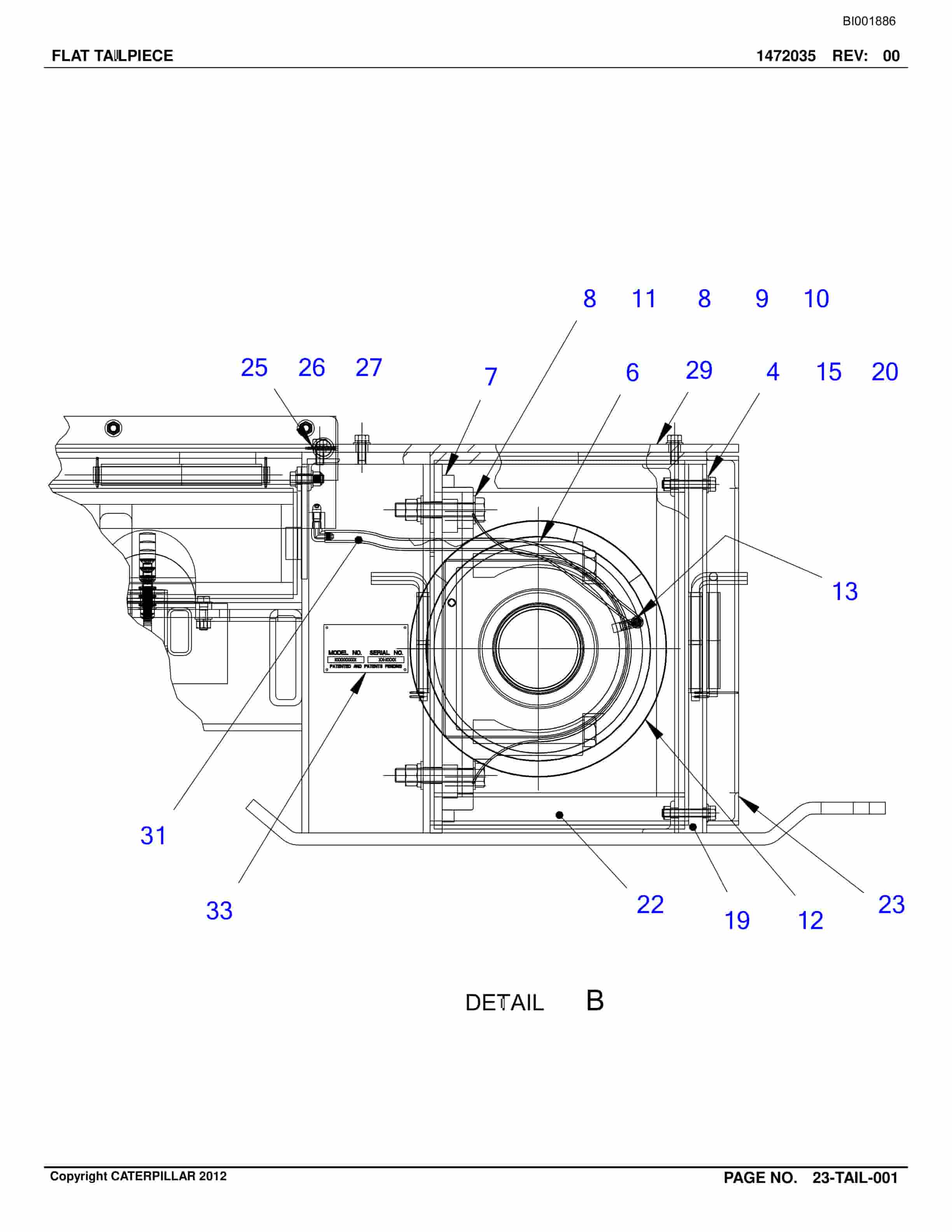 Bucyrus Belt System Parts Catalog BI001886-3