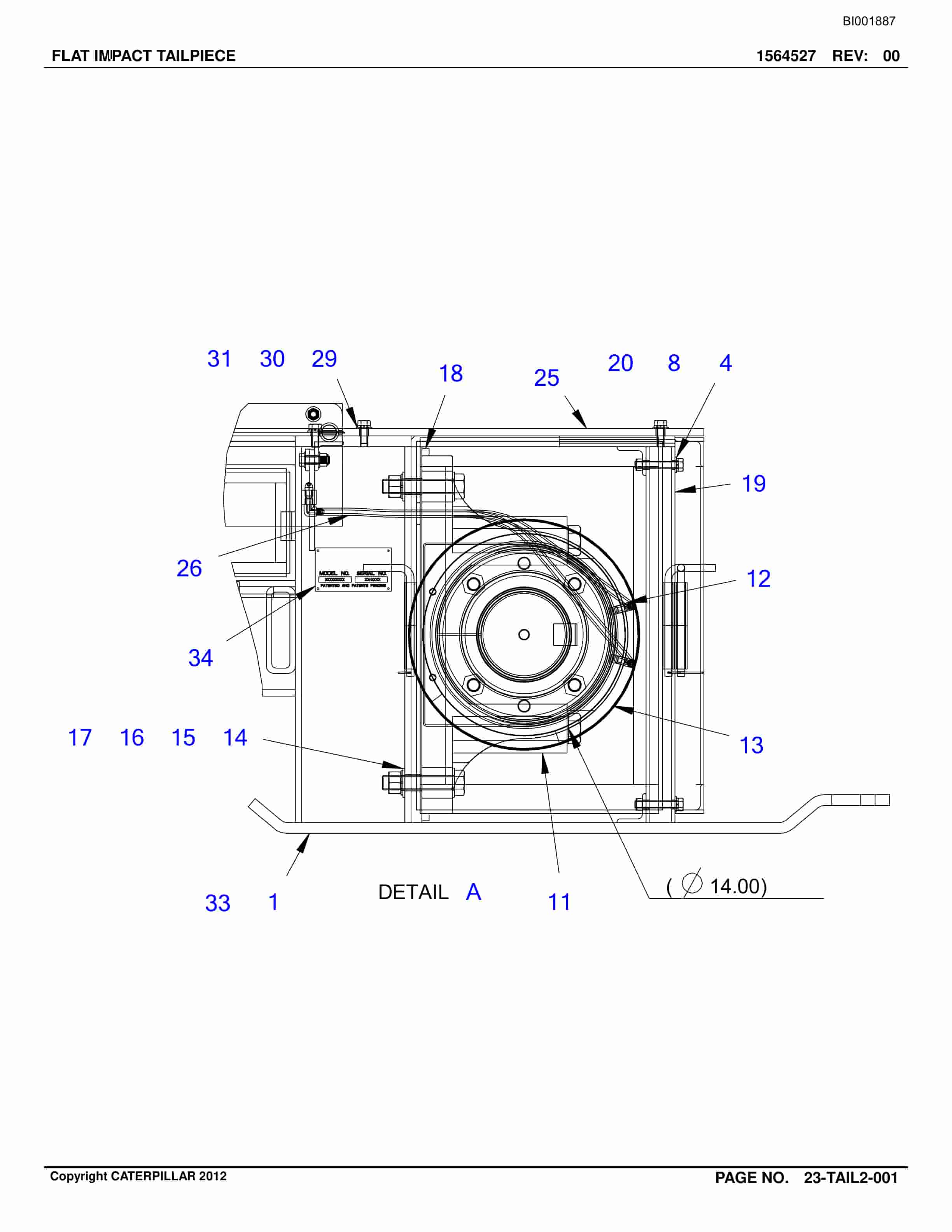 Bucyrus Belt System Parts Catalog BI001887-4