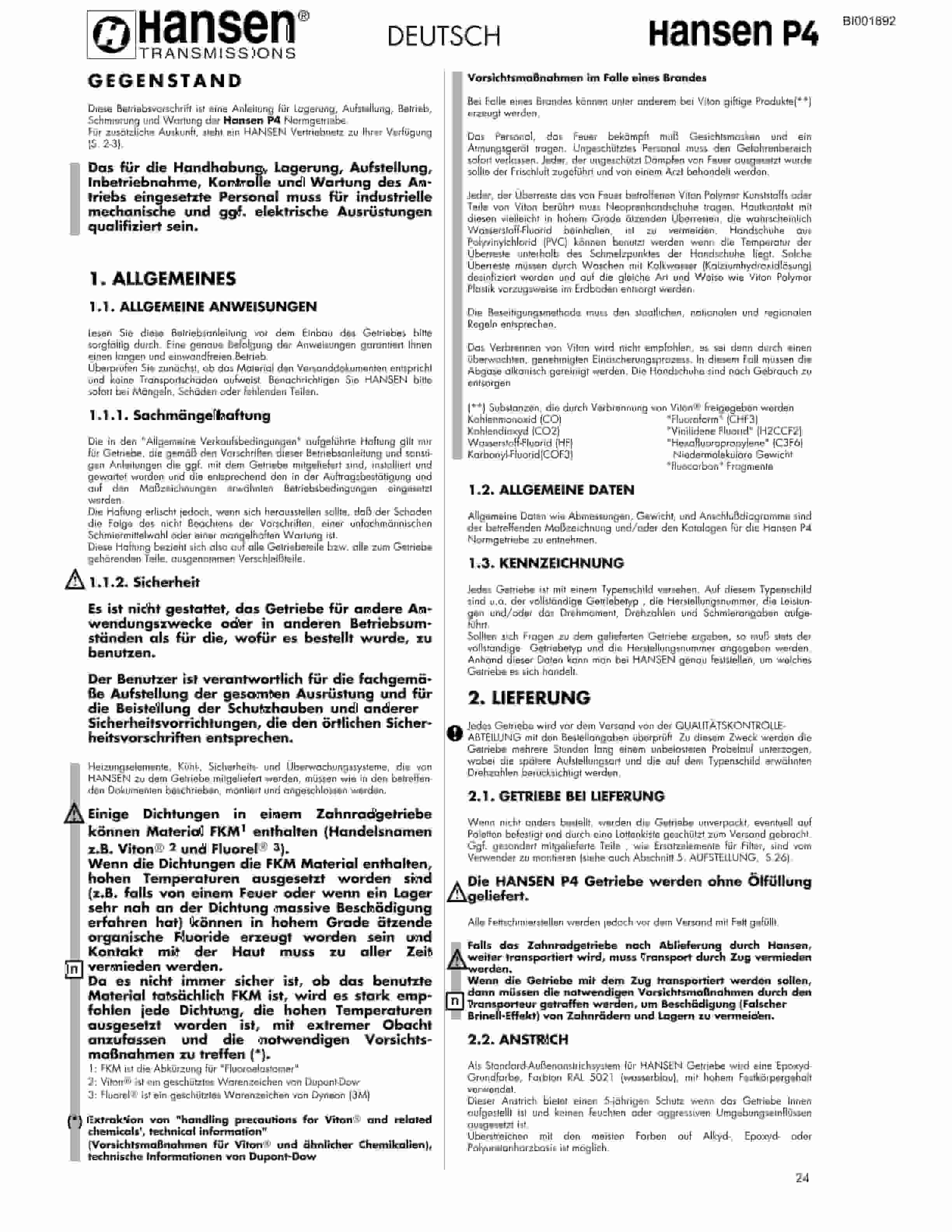 Bucyrus Belt System Parts Catalog BI001892-2
