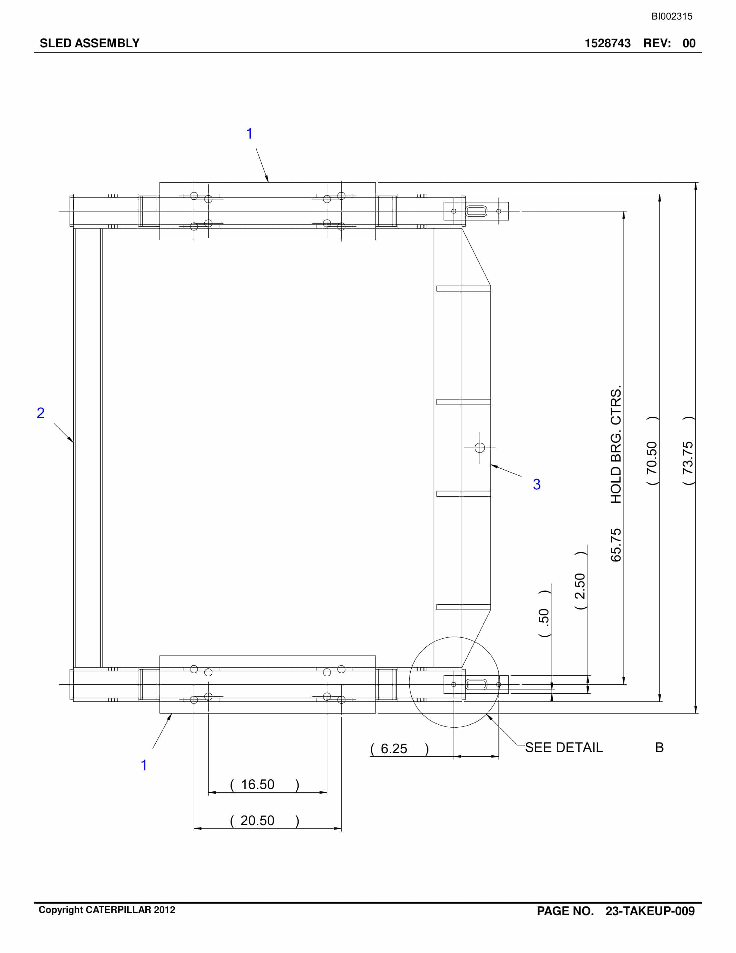 Bucyrus Belt System Parts Catalog BI002315-5