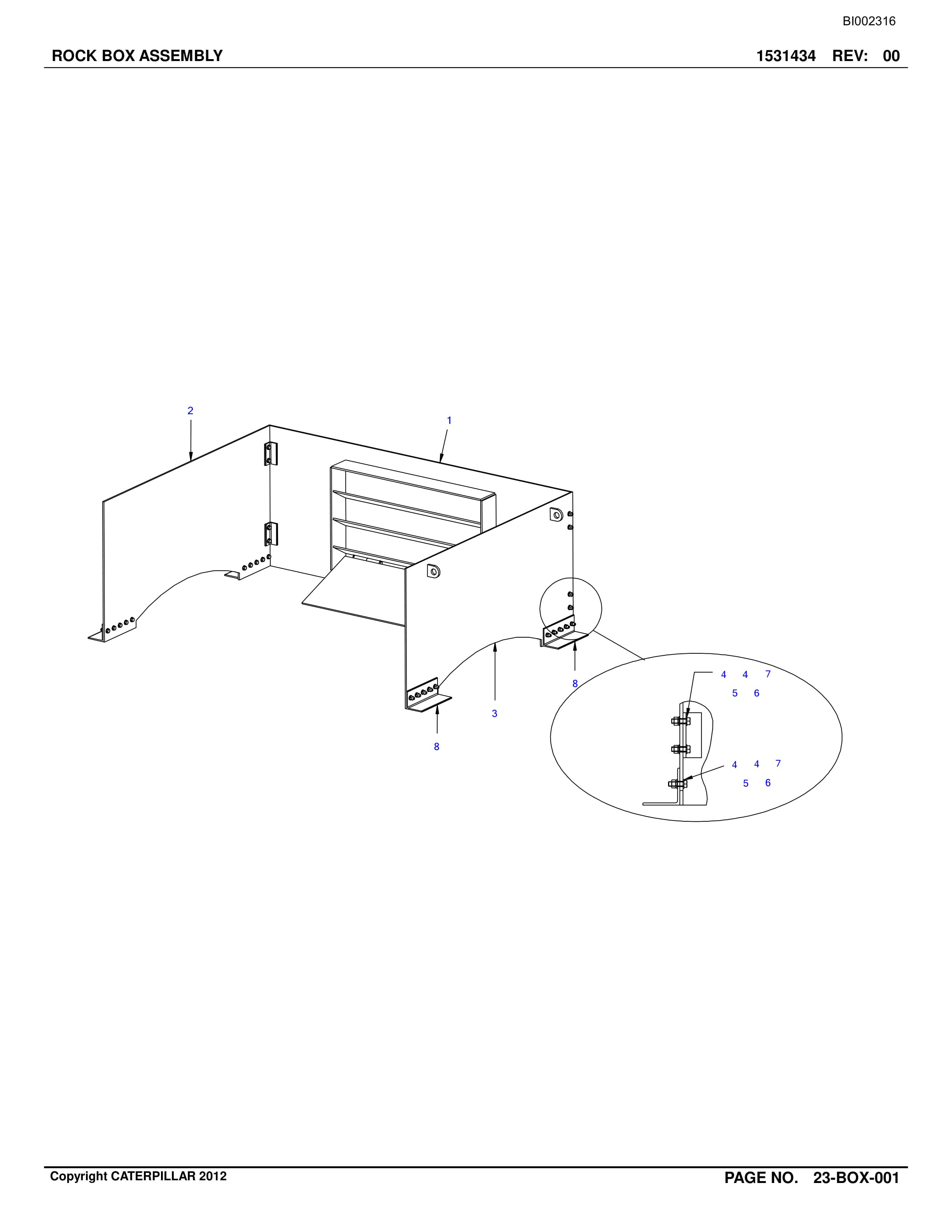 Bucyrus Belt System Parts Catalog BI002316-2