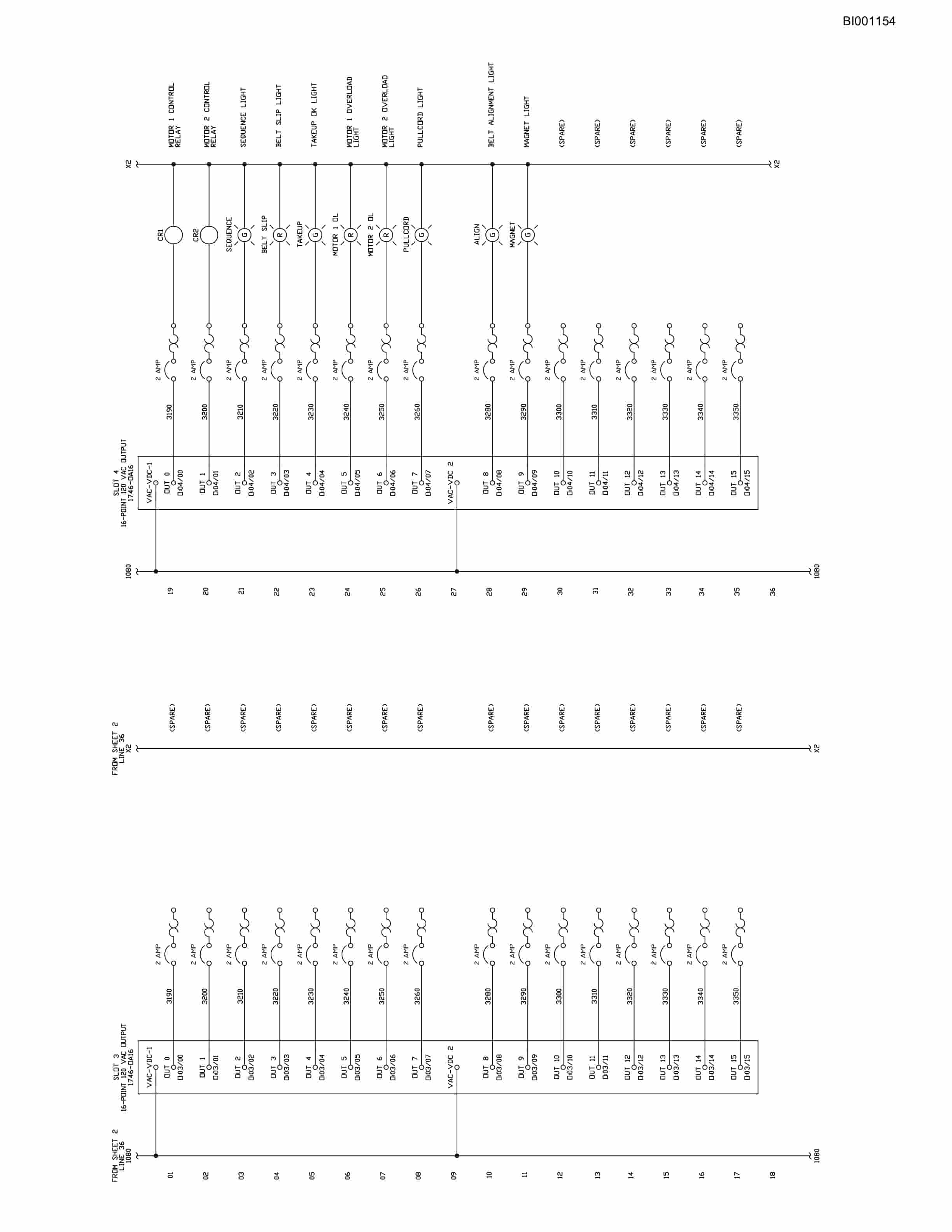 Bucyrus Belt System Spare Parts List BI001154-4