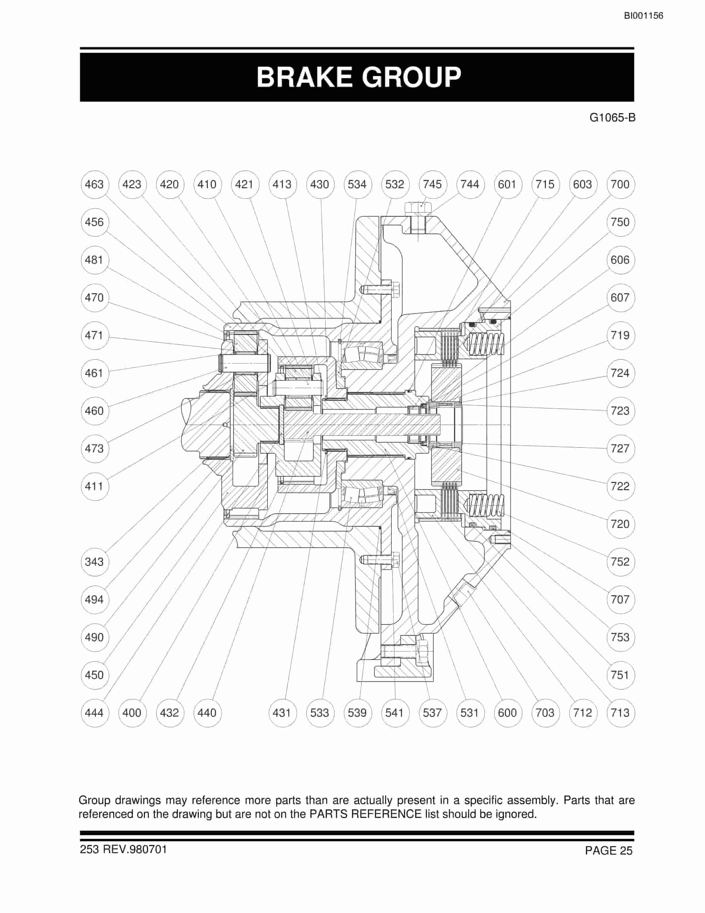 Bucyrus Belt System Spare Parts List BI001156-3