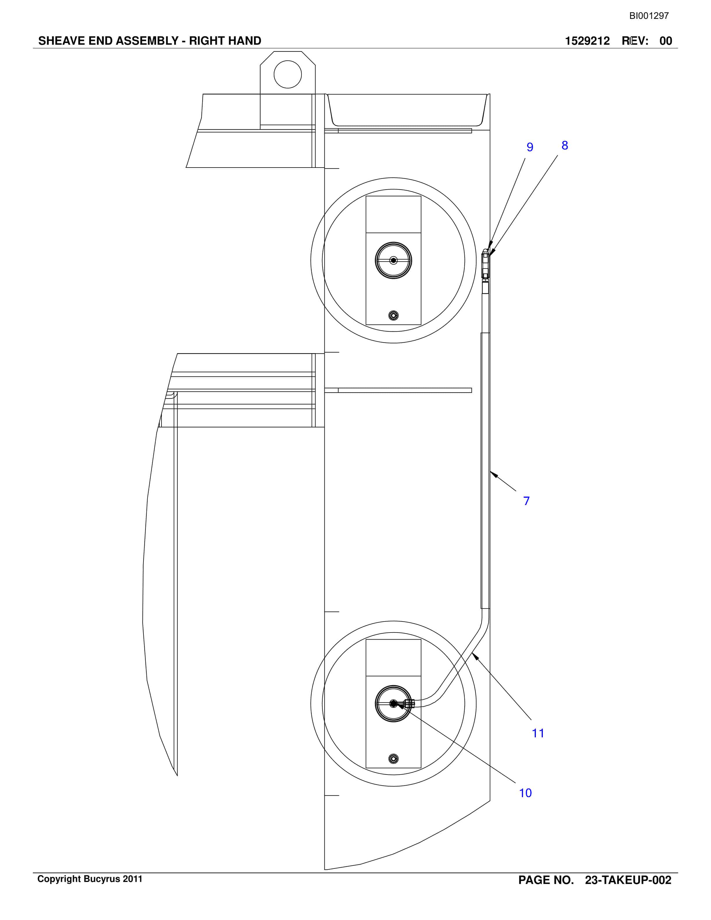 Bucyrus Belt System Spare Parts List BI001297-5
