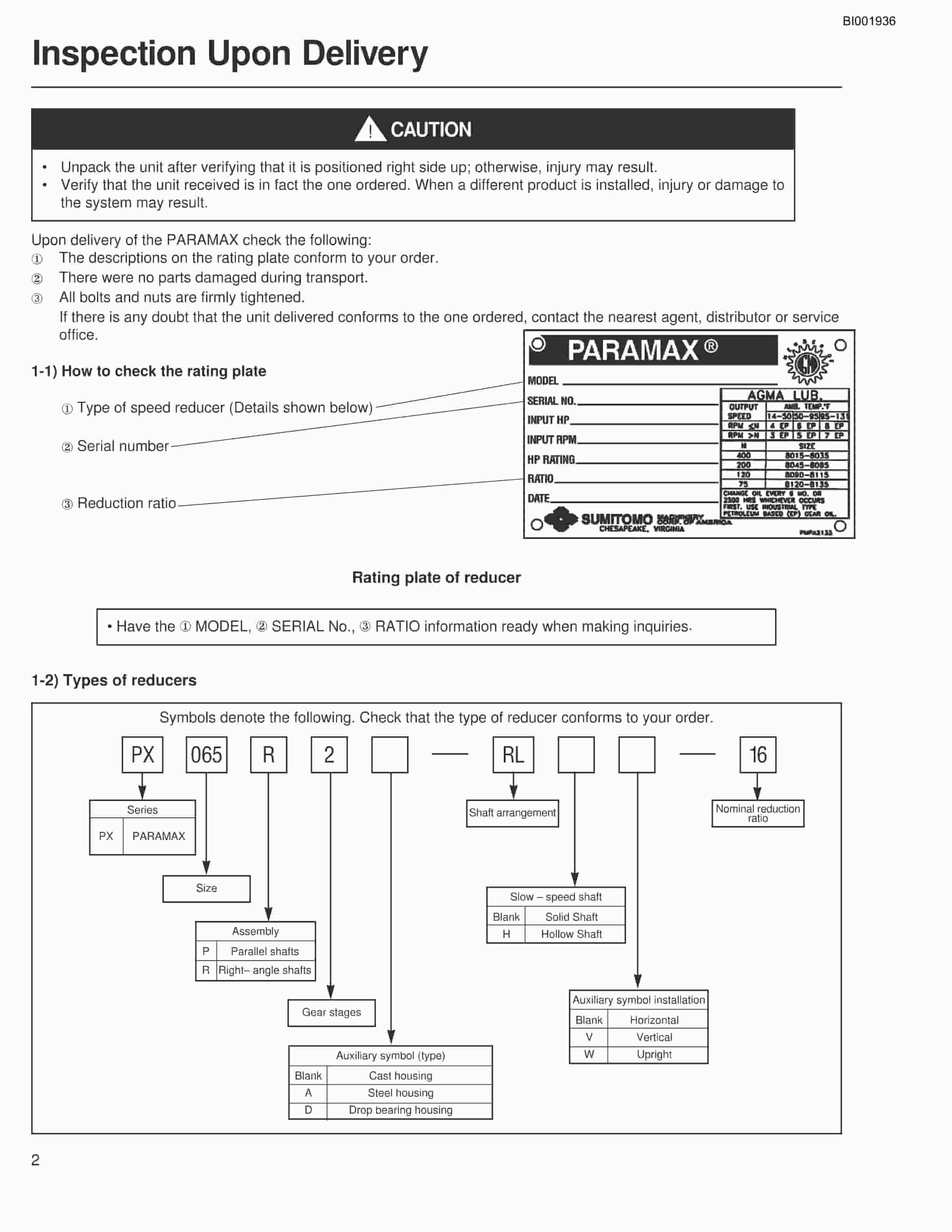 Bucyrus Belt System Spare Parts List BI001936-2