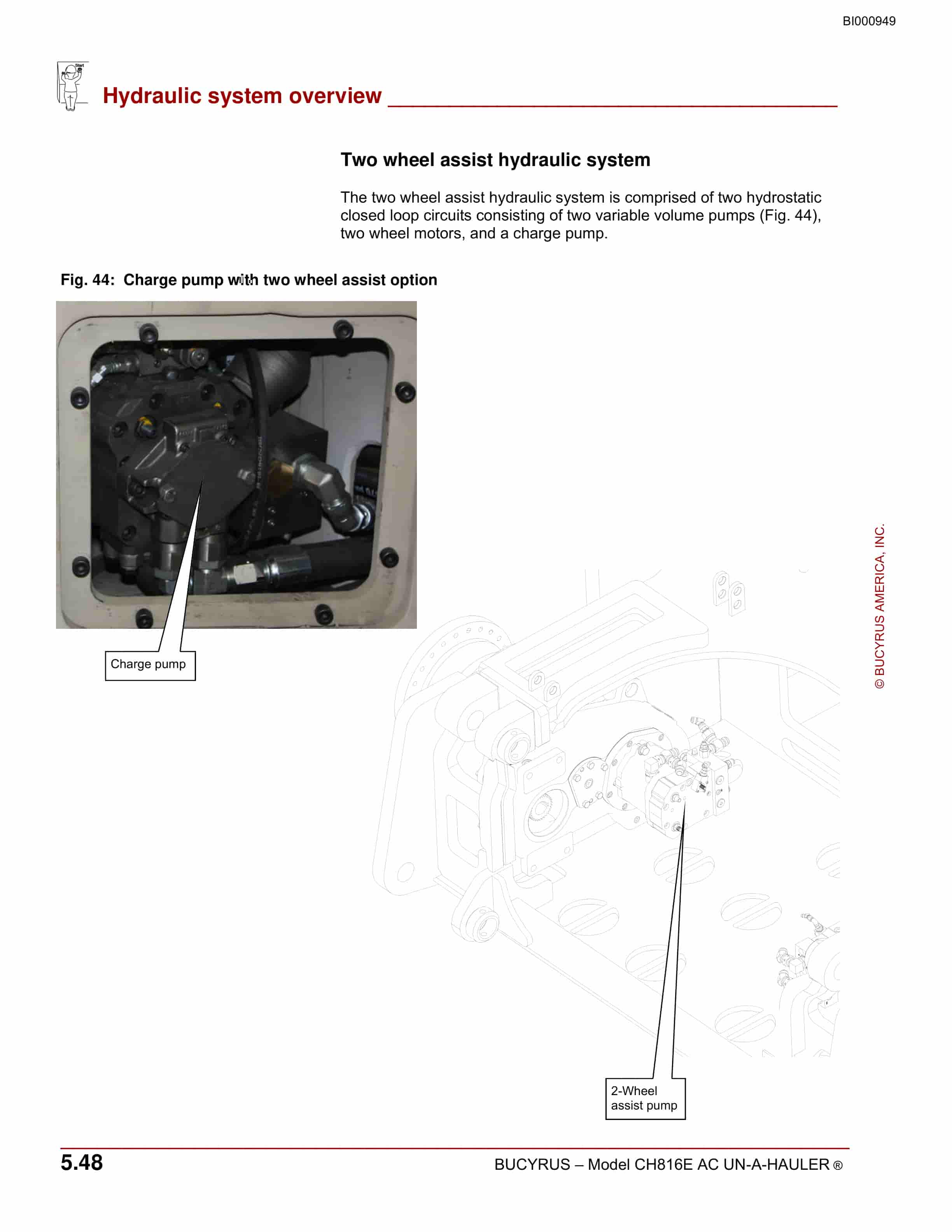 Bucyrus CH816E AC UN-A-HAULER Operation And Maintenance Manual BI000949-2