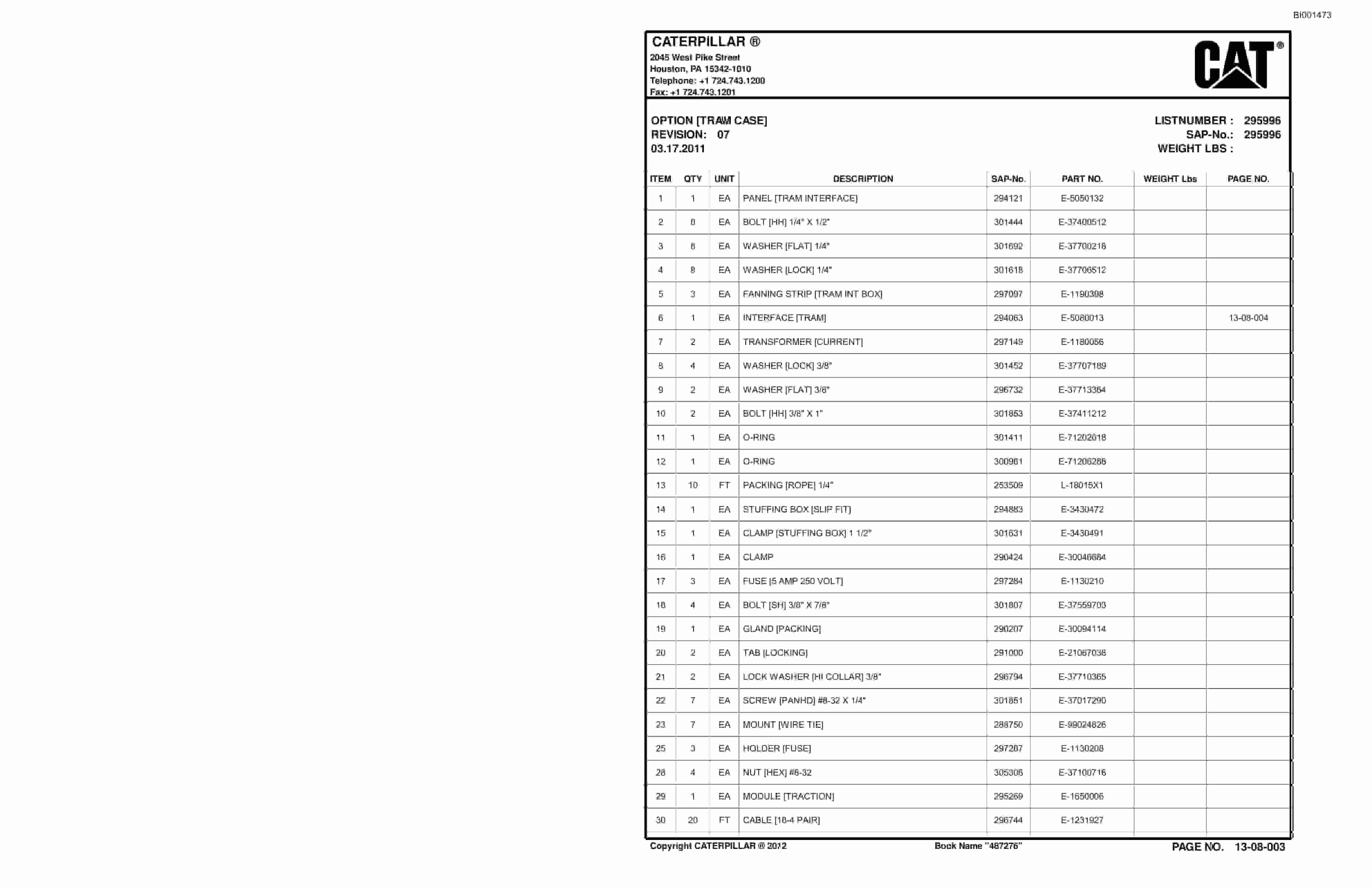 Bucyrus CM210 Continuous Miner Technical Manual BI001473-06-01-4