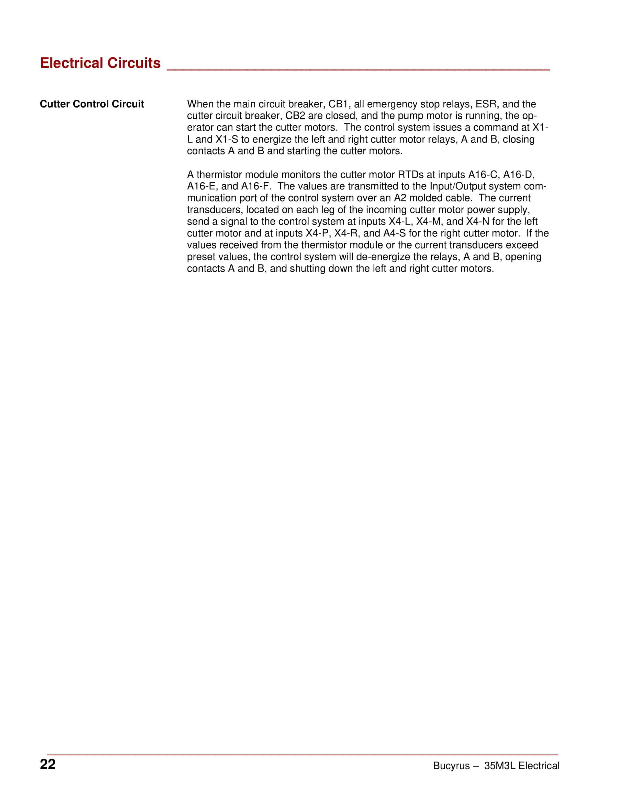 Bucyrus Continuous Miner Electrical Operation And Maintenance Manual A6474X368 2 Bucyrus Continuous Miner Electrical Operation And Maintenance Manual A6474X368 - Image 2