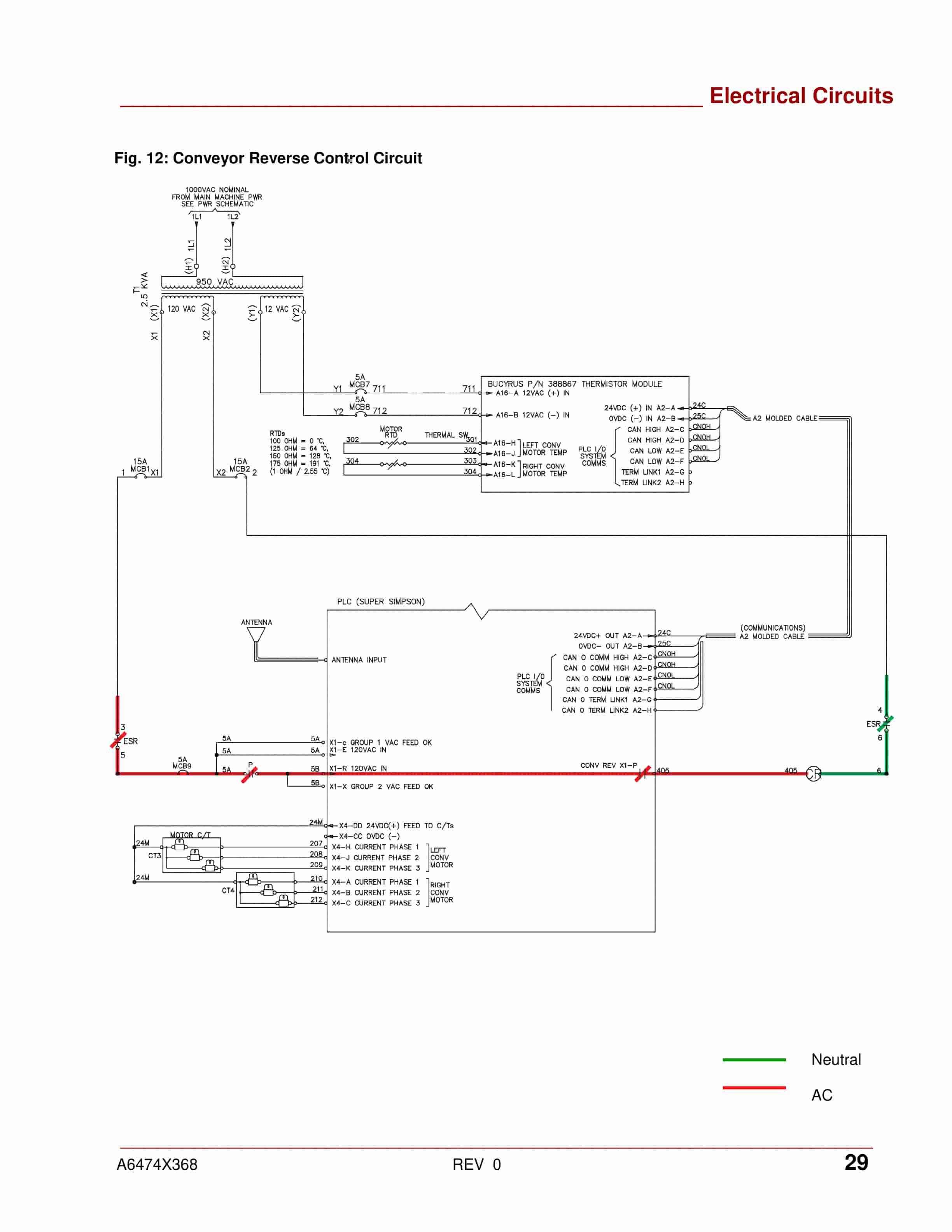 Bucyrus Continuous Miner Electrical Operation And Maintenance Manual A6474X368 3 Bucyrus Continuous Miner Electrical Operation And Maintenance Manual A6474X368 - Image 3