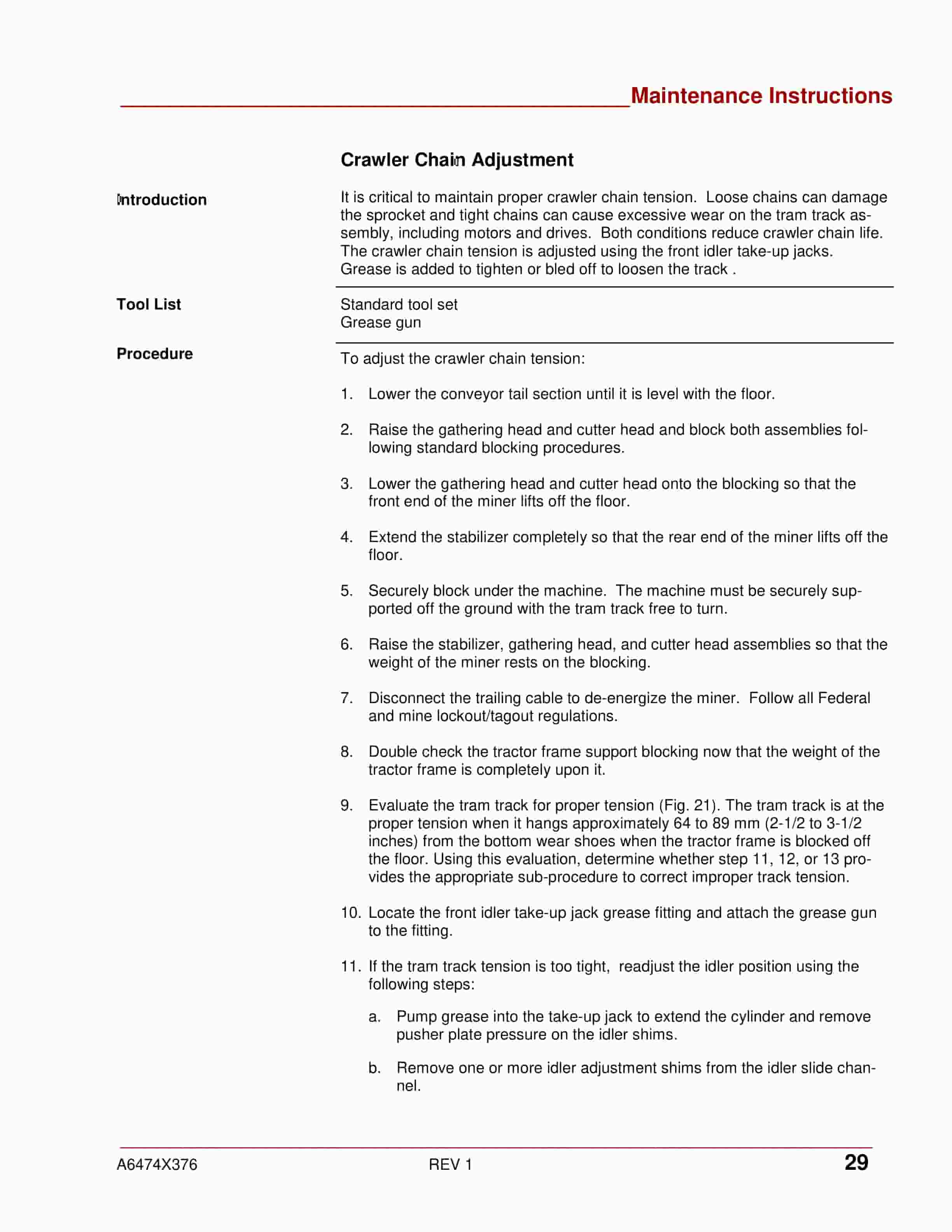 Bucyrus Continuous Miner Operation And Maintenance Manual A6474X376 2 Bucyrus Continuous Miner Operation And Maintenance Manual A6474X376 - Image 2