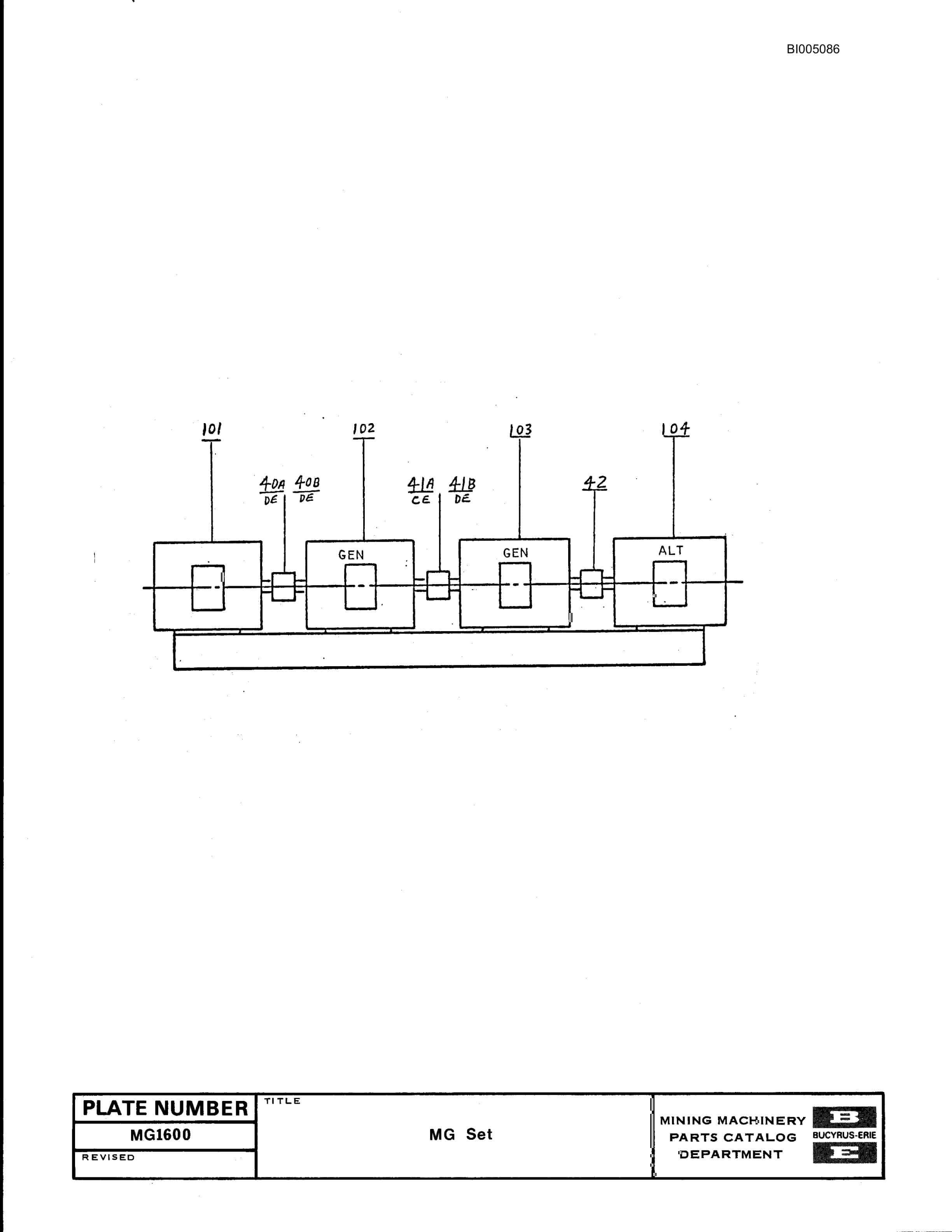 Bucyrus Custom 8000 Series Horizontal, Polyphase Induction Motors Parts Catalog BI005086-2