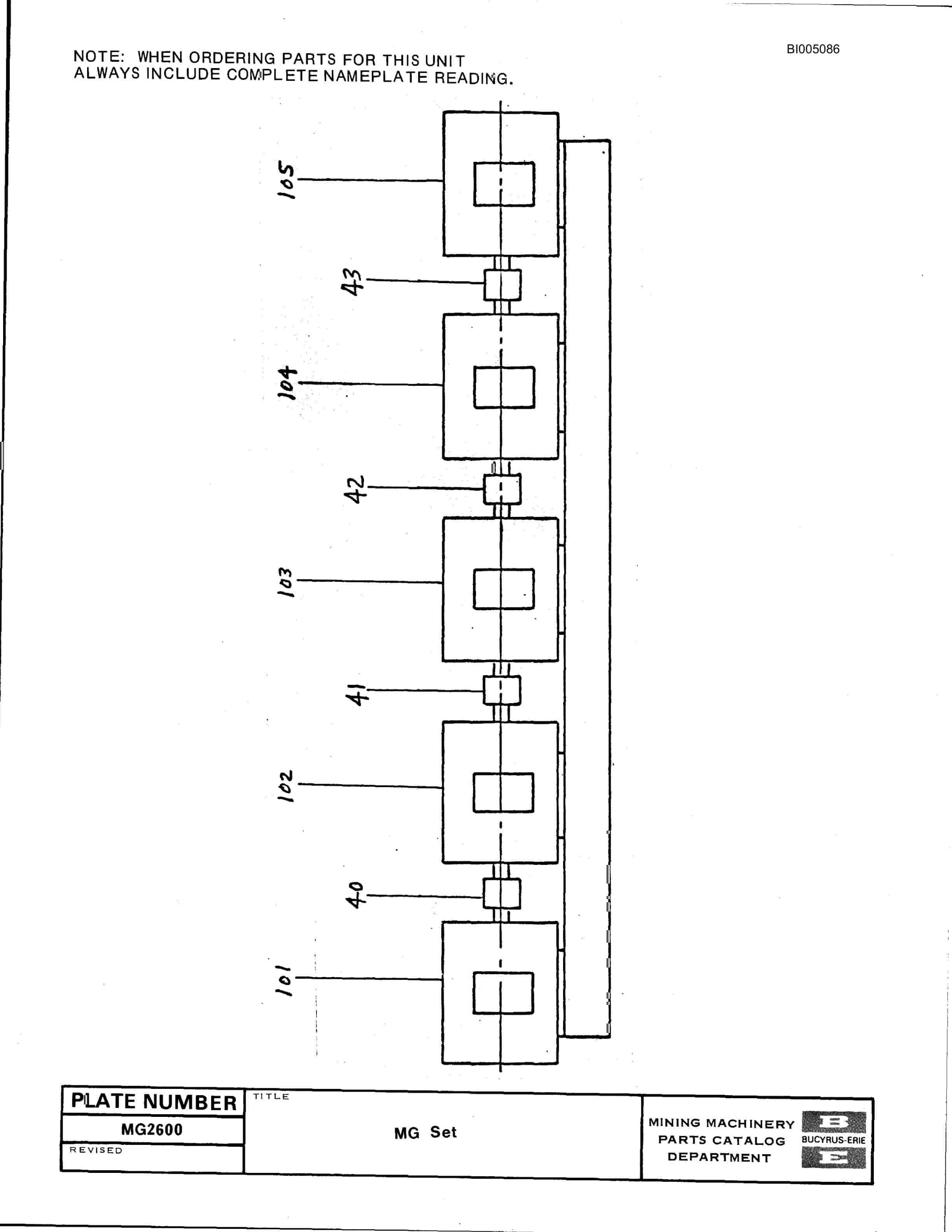 Bucyrus Custom 8000 Series Horizontal, Polyphase Induction Motors Parts Catalog BI005086-4