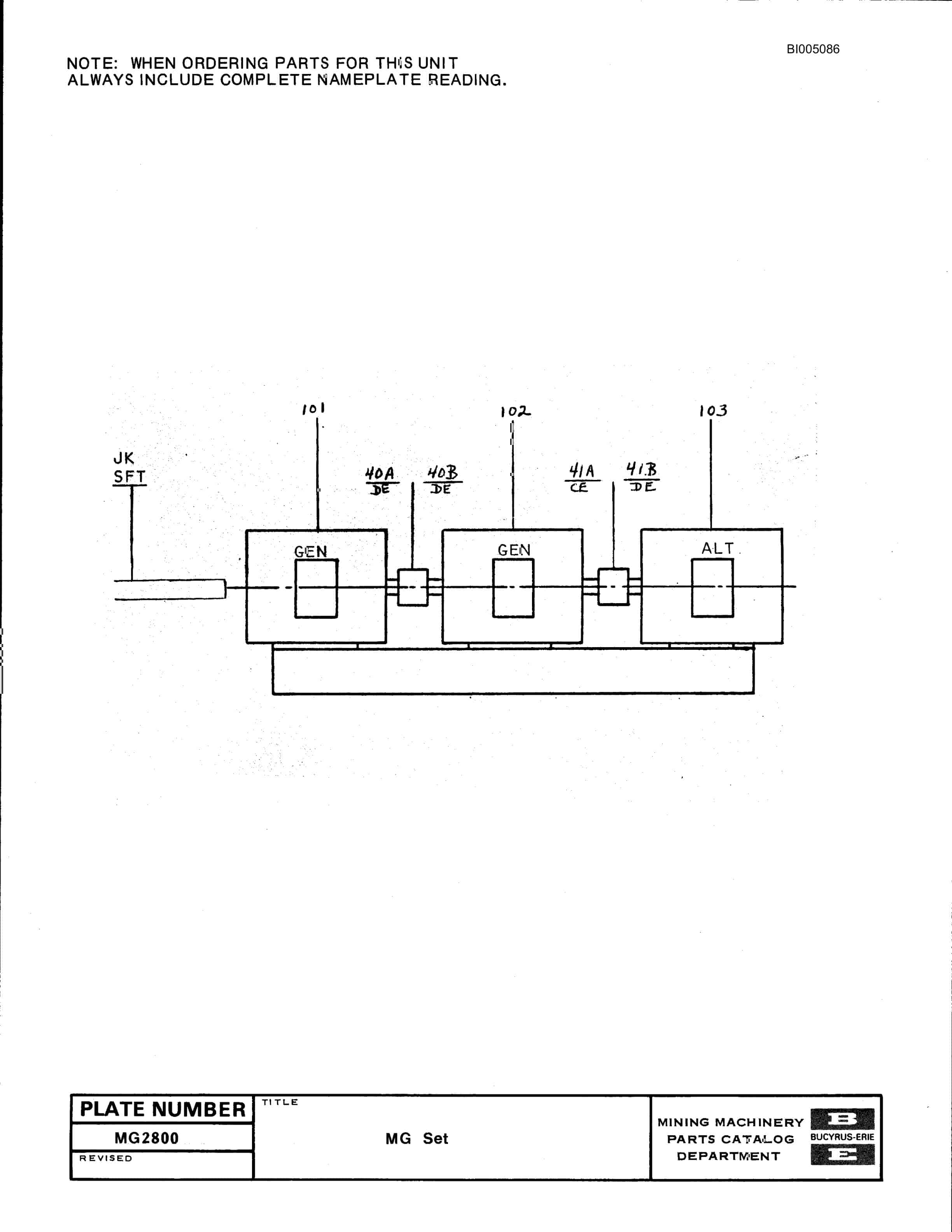 Bucyrus Custom 8000 Series Horizontal, Polyphase Induction Motors Parts Catalog BI005086-5