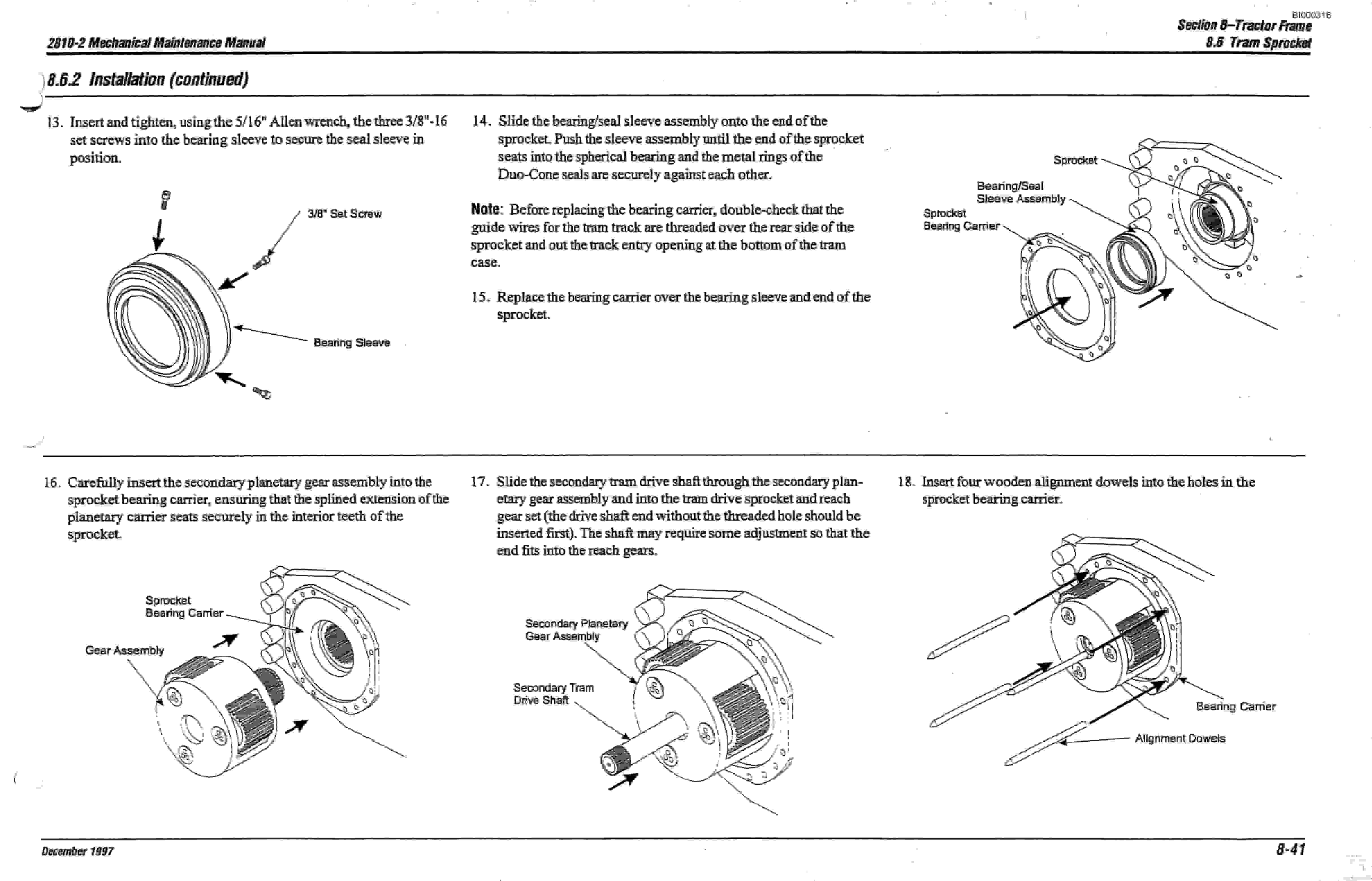 Bucyrus Dash Drum Miner Parts Catalog BI000316-5