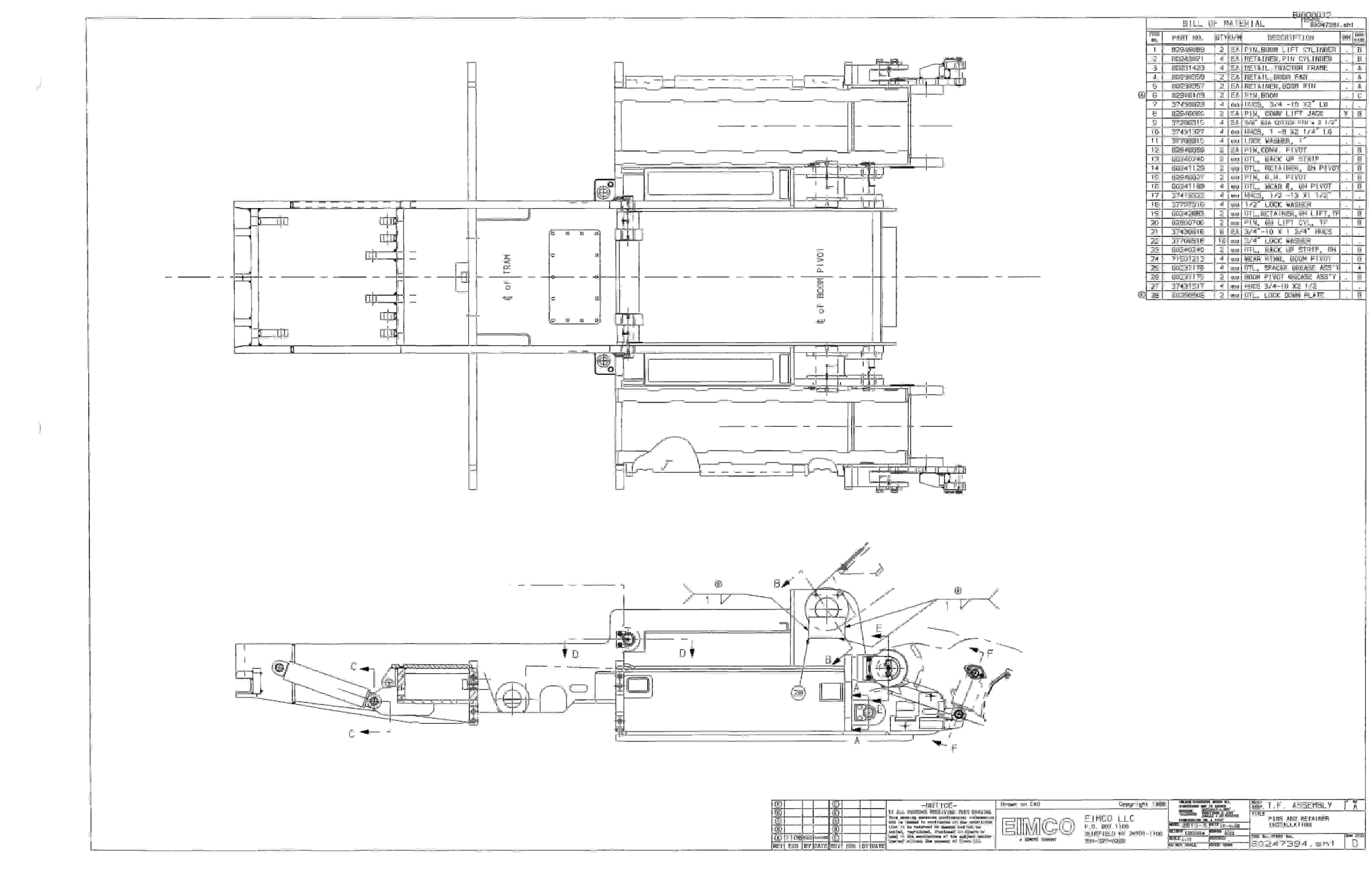 Bucyrus Dash Four Miner Parts Catalog BI000012-3
