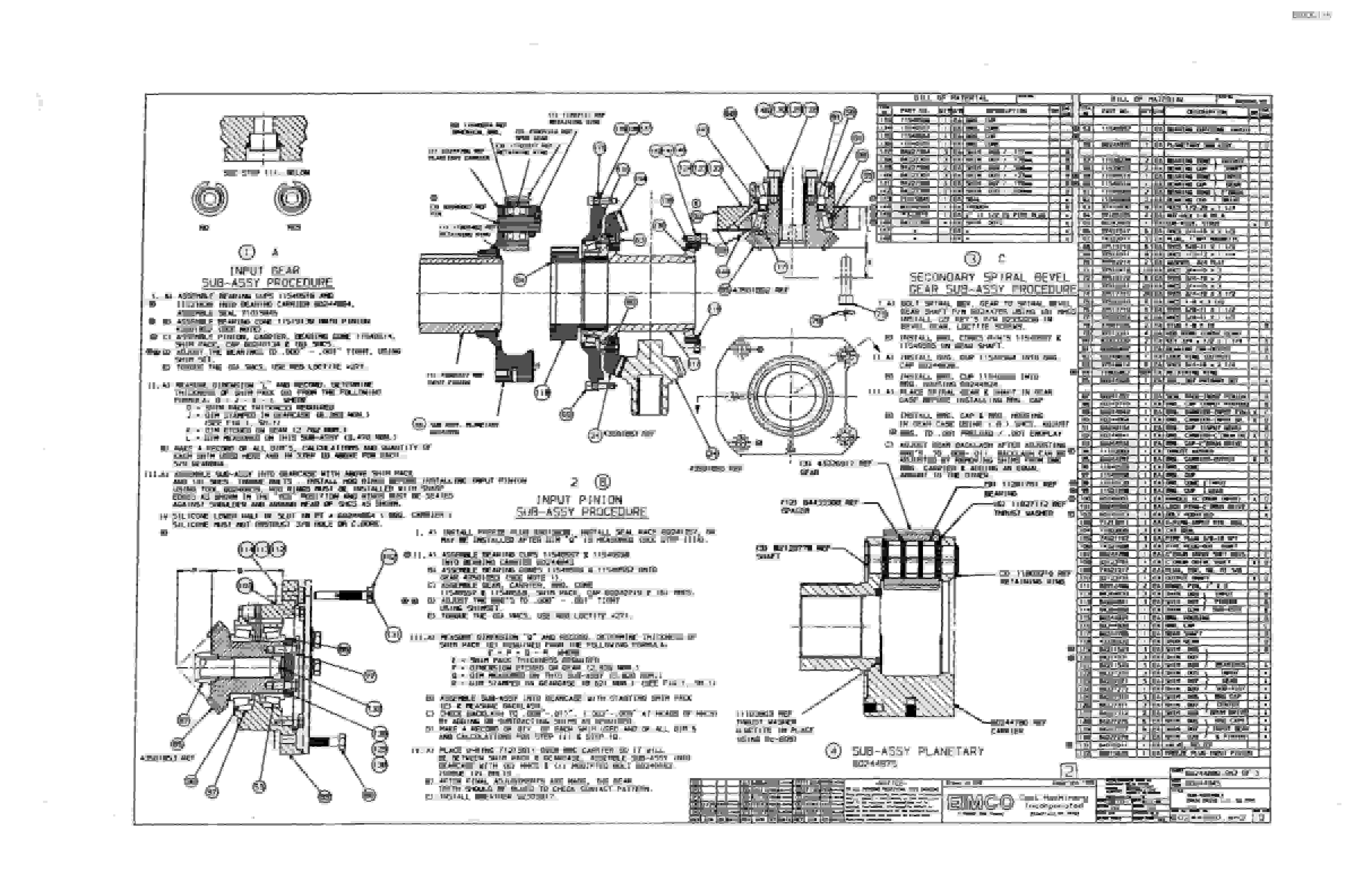 Bucyrus Dash One Drum Miner Parts Catalog BI000115-5