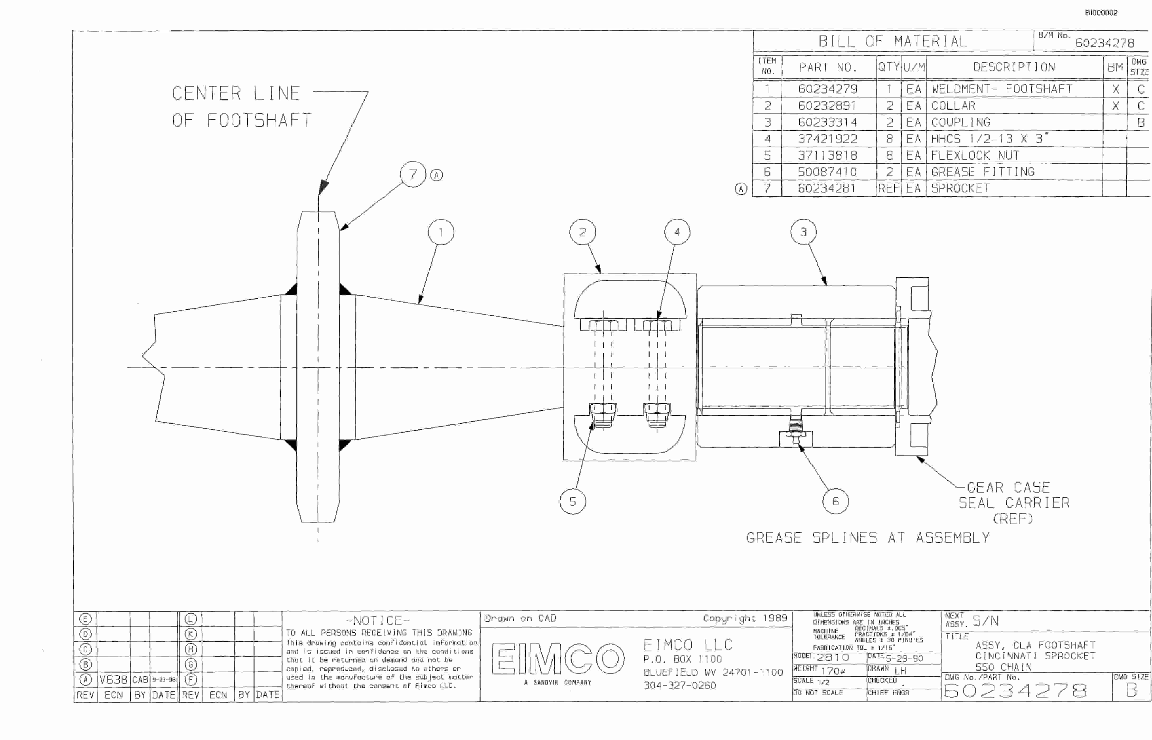 Bucyrus Dash One Miner Parts Catalog BI000002 70880264-5