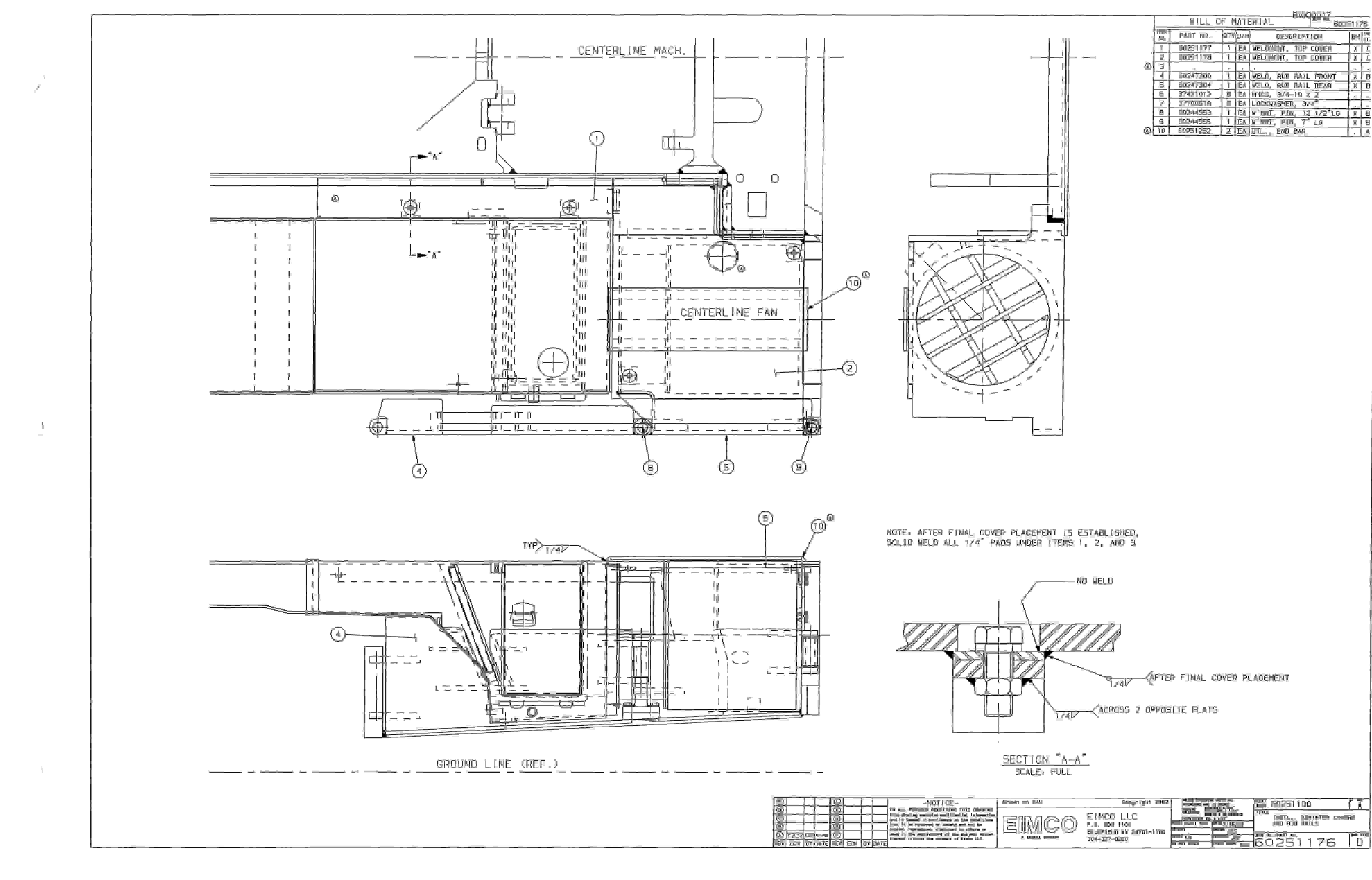 Bucyrus Dash One Miner Parts Catalog BI000017-4