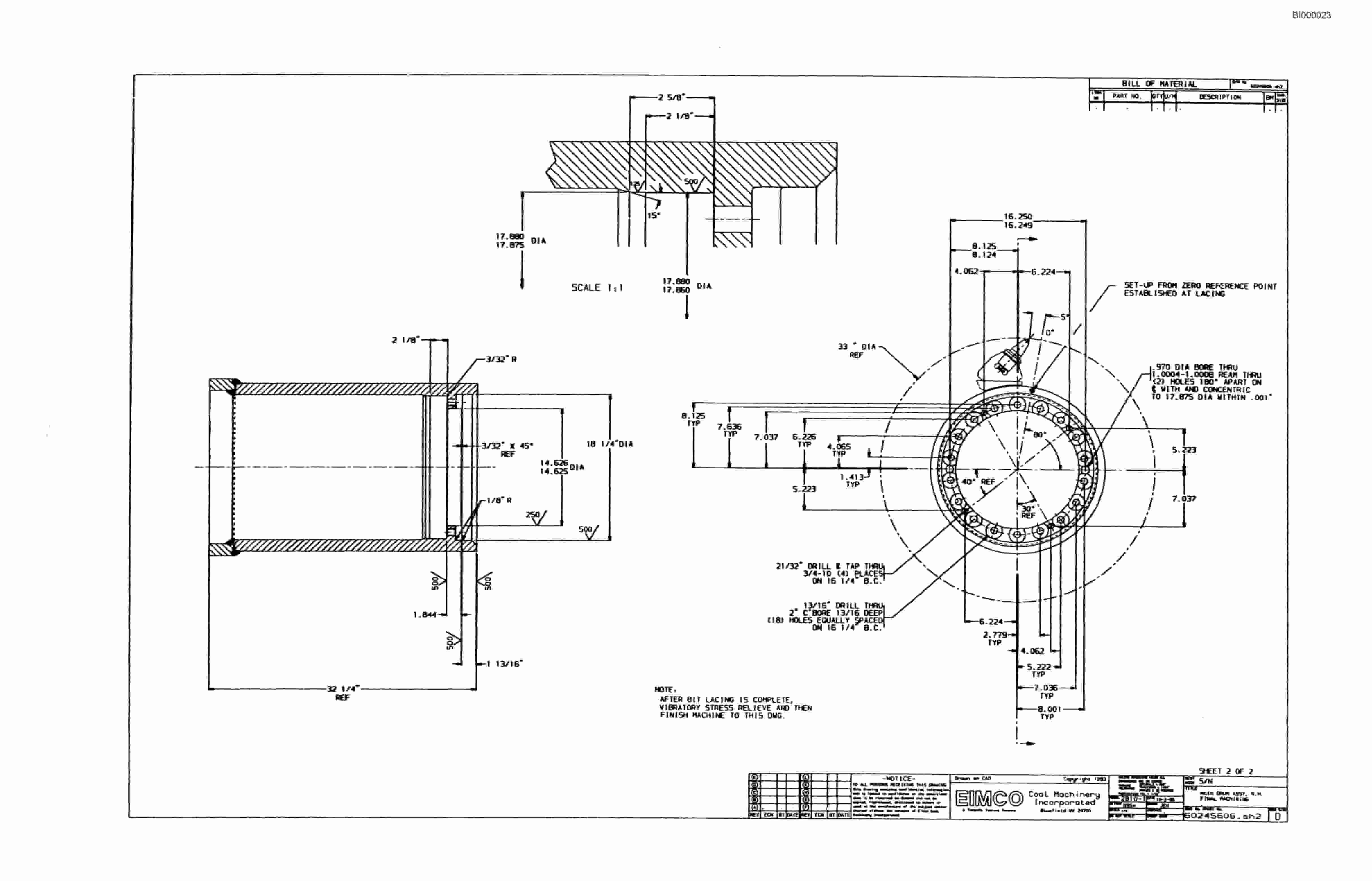 Bucyrus Dash One Miner Parts Catalog BI000023 70880226-3