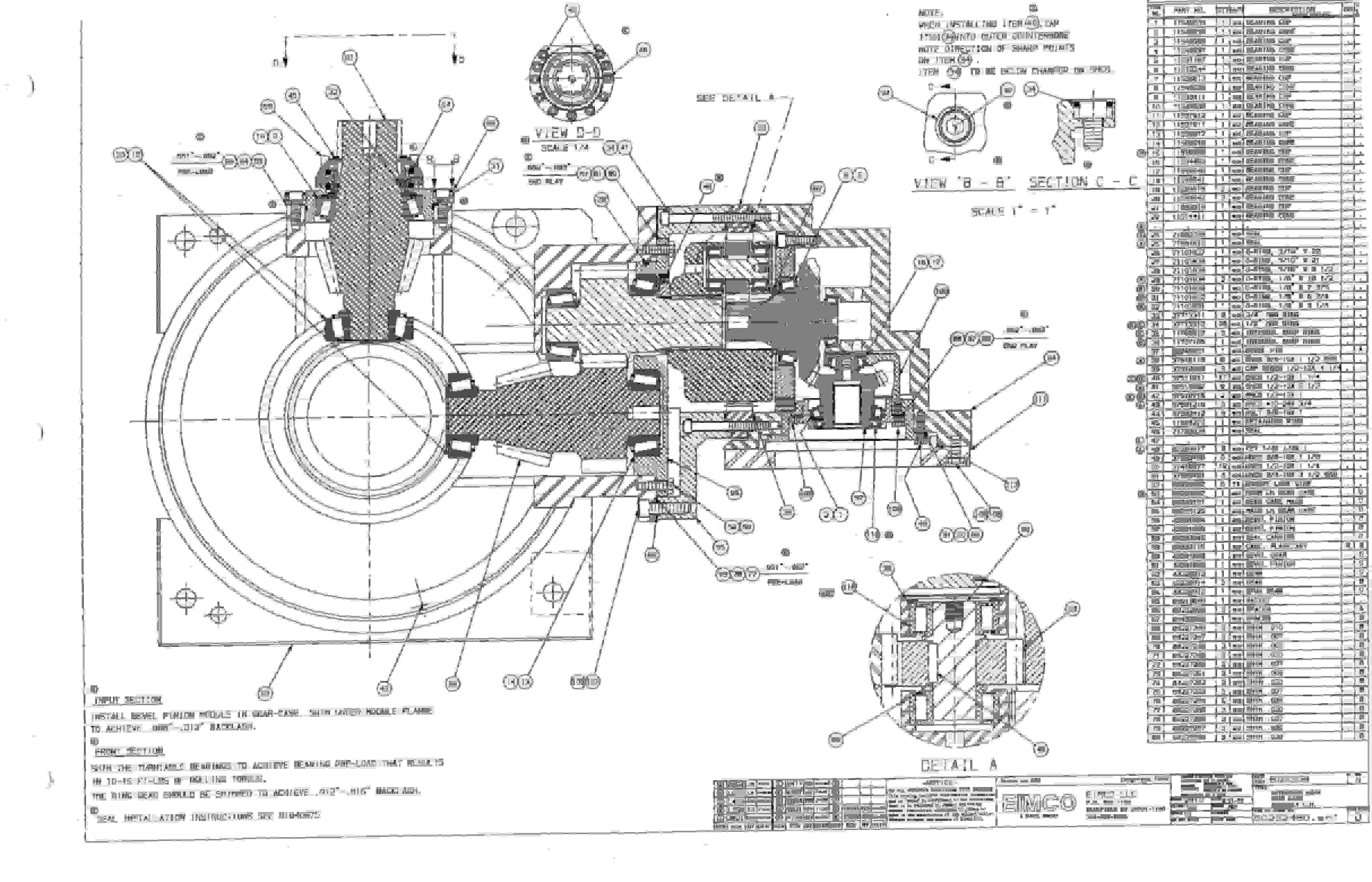 Bucyrus Dash One Miner Parts Catalog BI000046-4