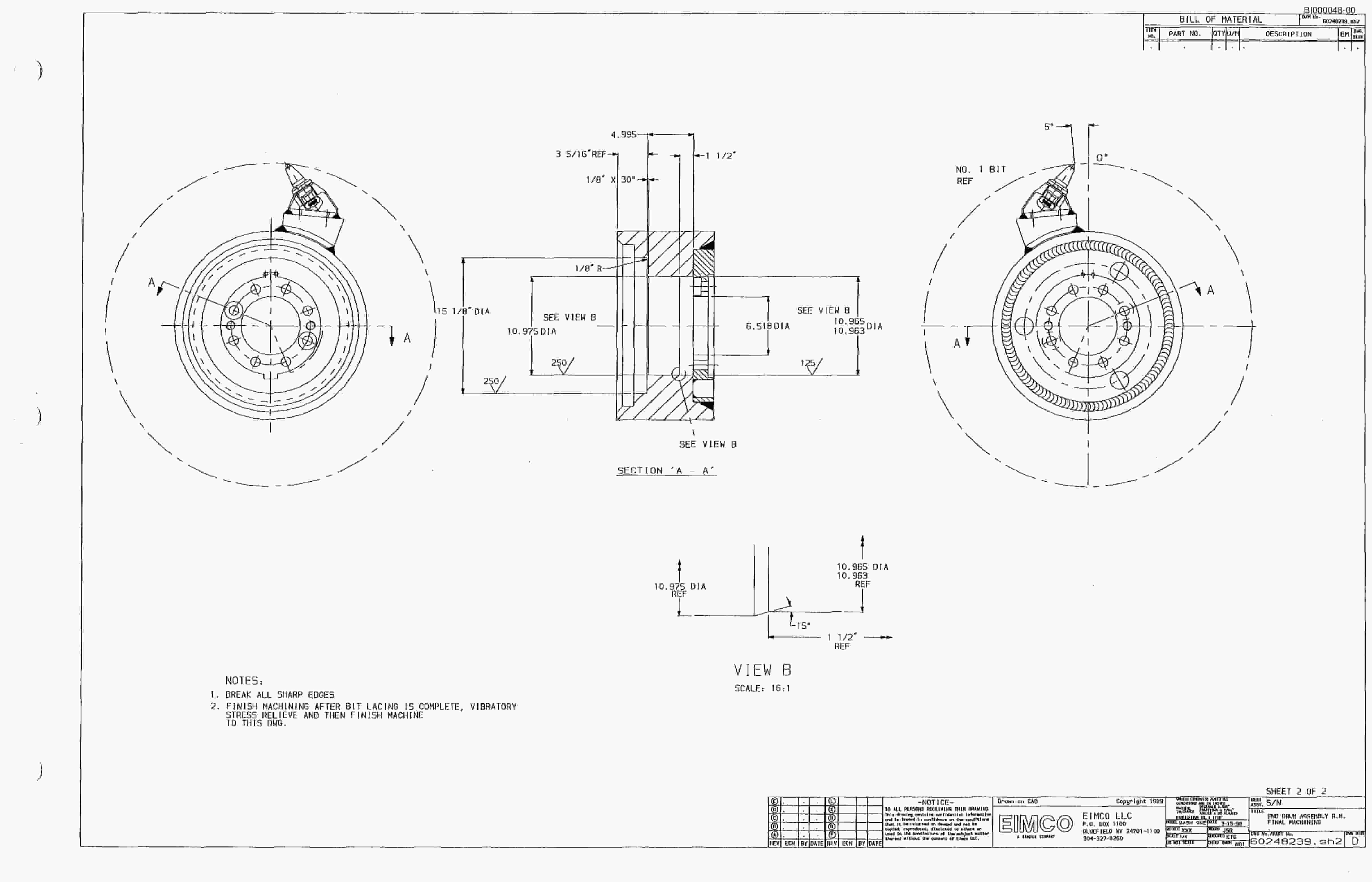 Bucyrus Dash One Miner Parts Catalog BI000048-3