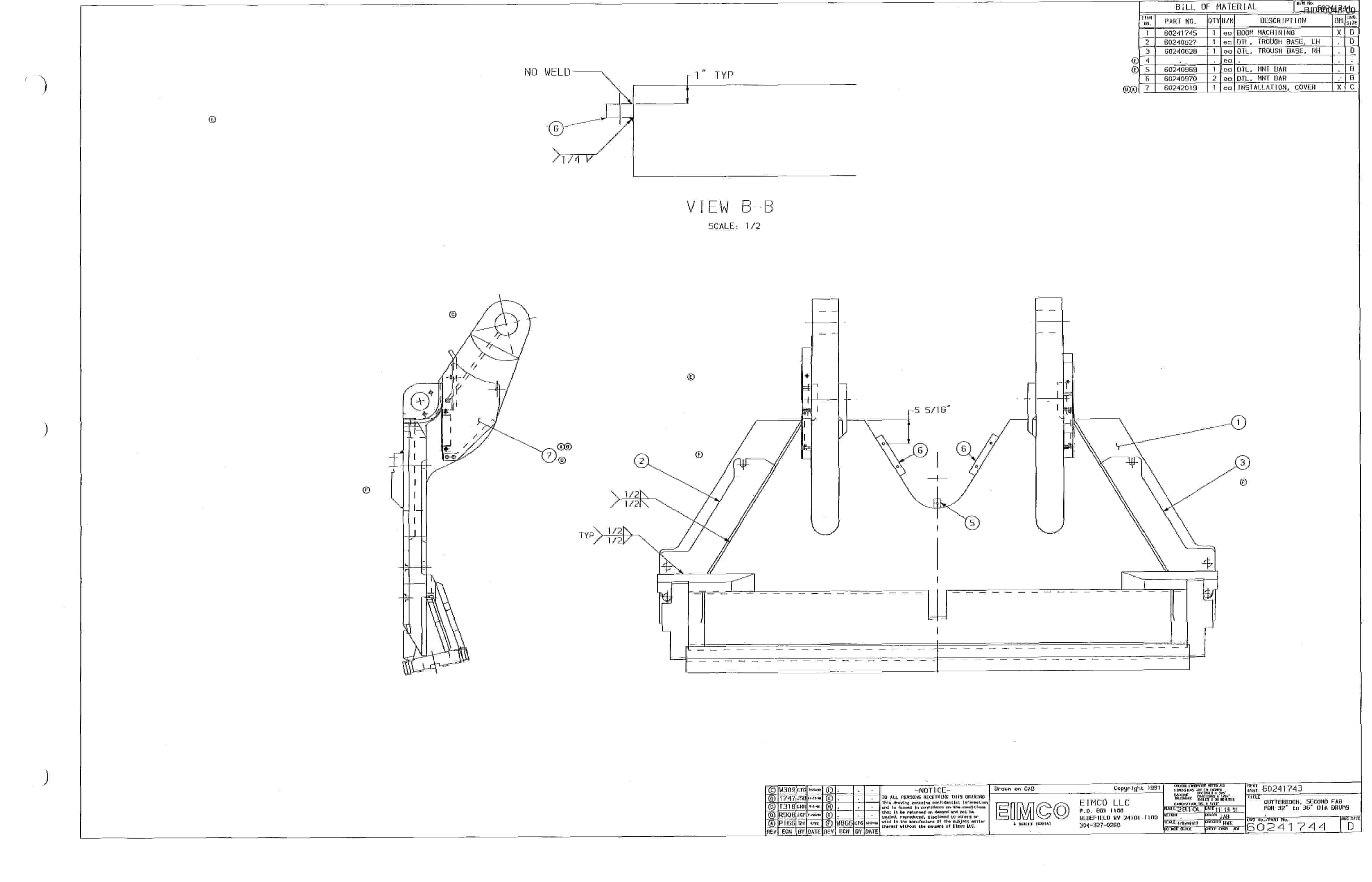 Bucyrus Dash One Miner Parts Catalog BI000048-4