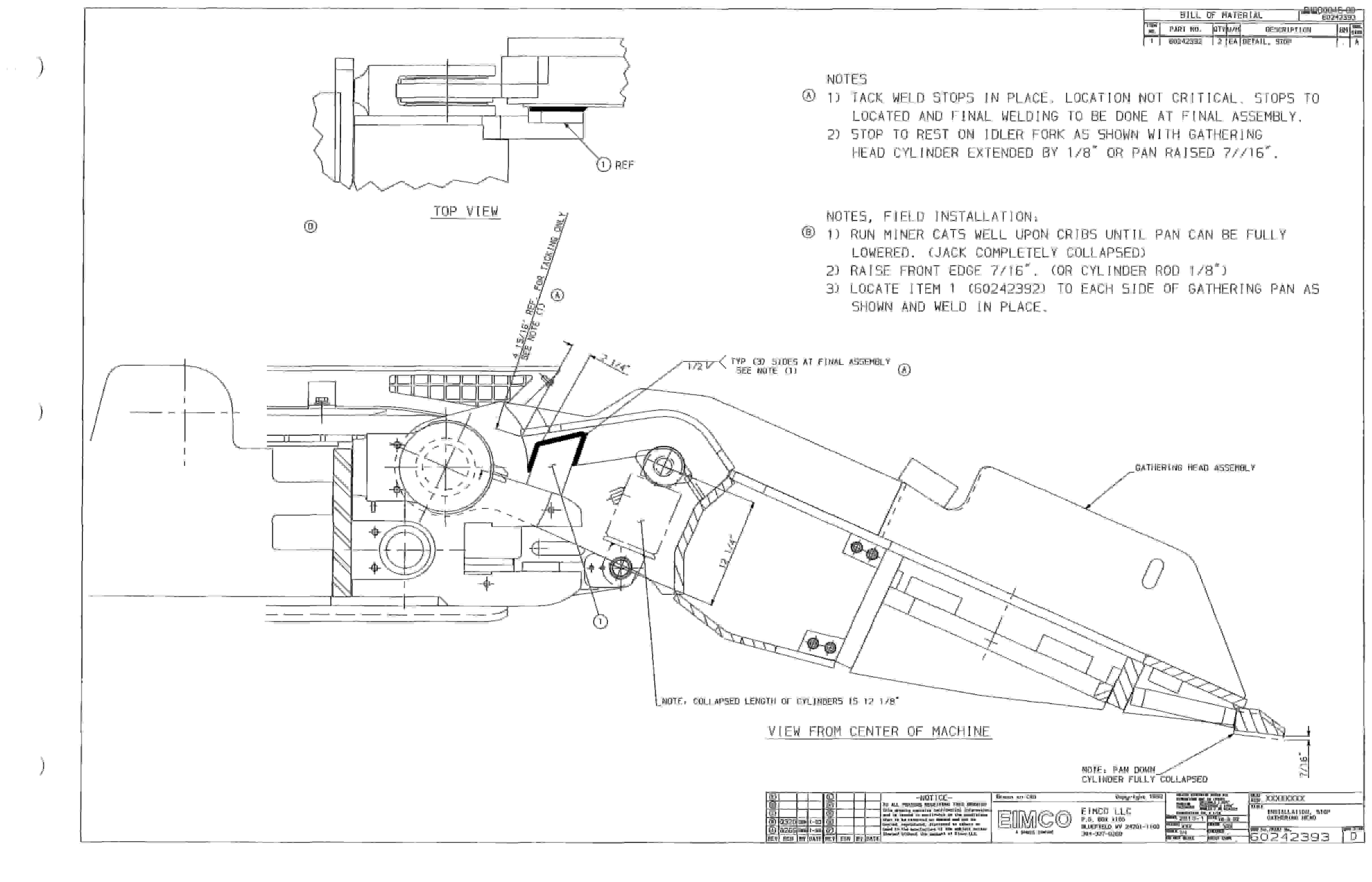 Bucyrus Dash One Miner Parts Catalog BI000048-5