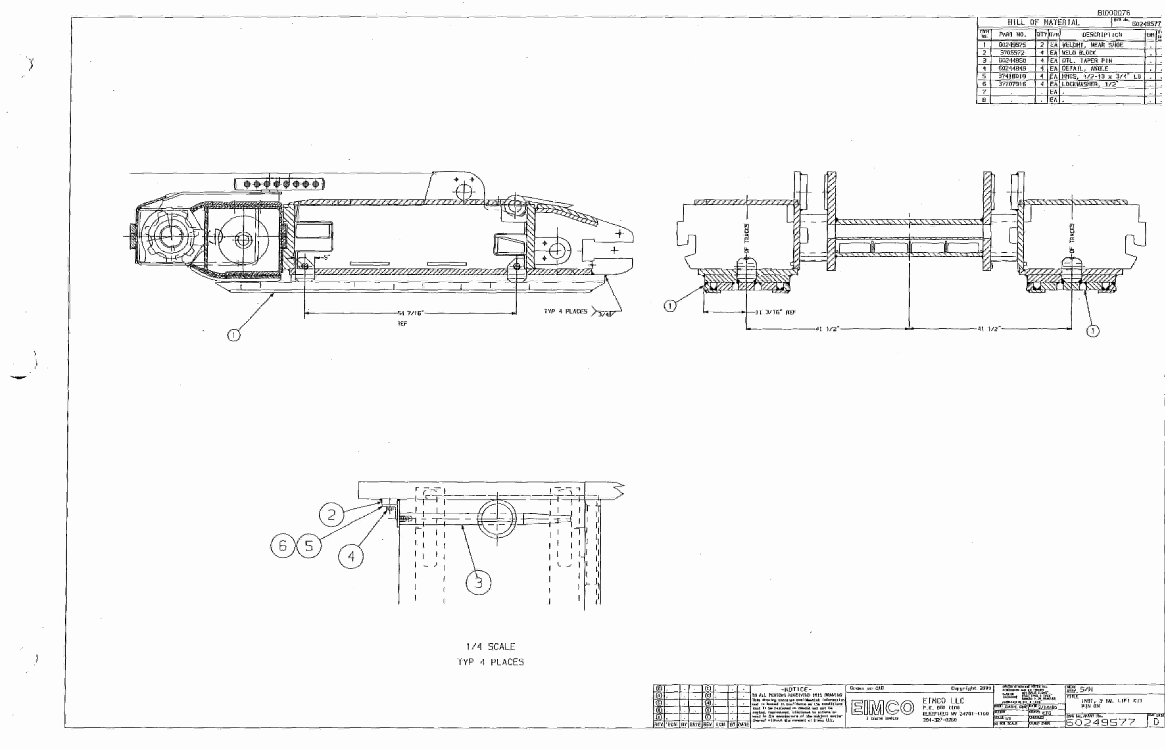 Bucyrus Dash One Miner Parts Catalog BI000078-4